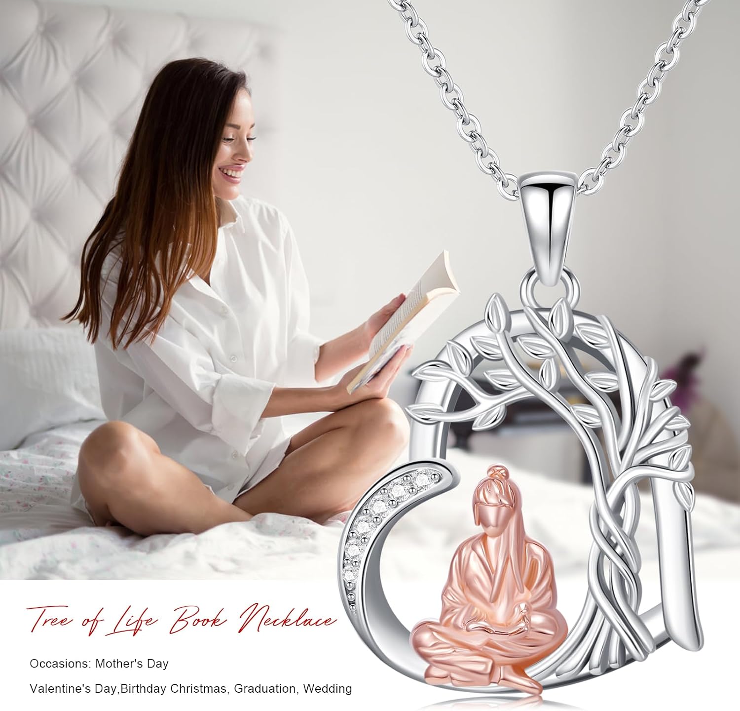 Ball/Gymnastics/Swimming/Ballet/Running/Music Necklace 925 Sterling Silver Sport Jewelry Birthday Christmas Gifts for Women - Image 7