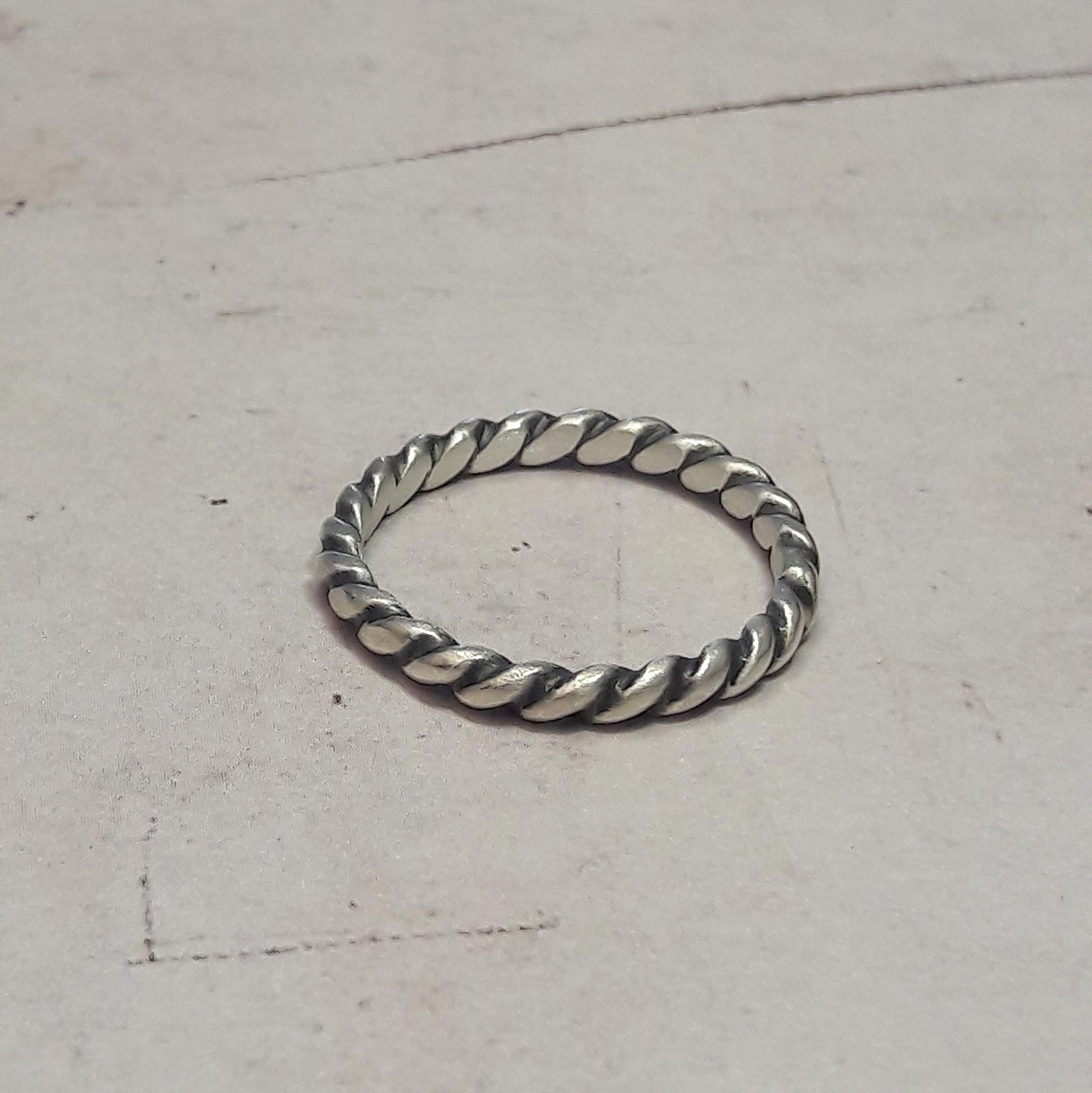 Bague Torsadée Ethnique Argent 925
