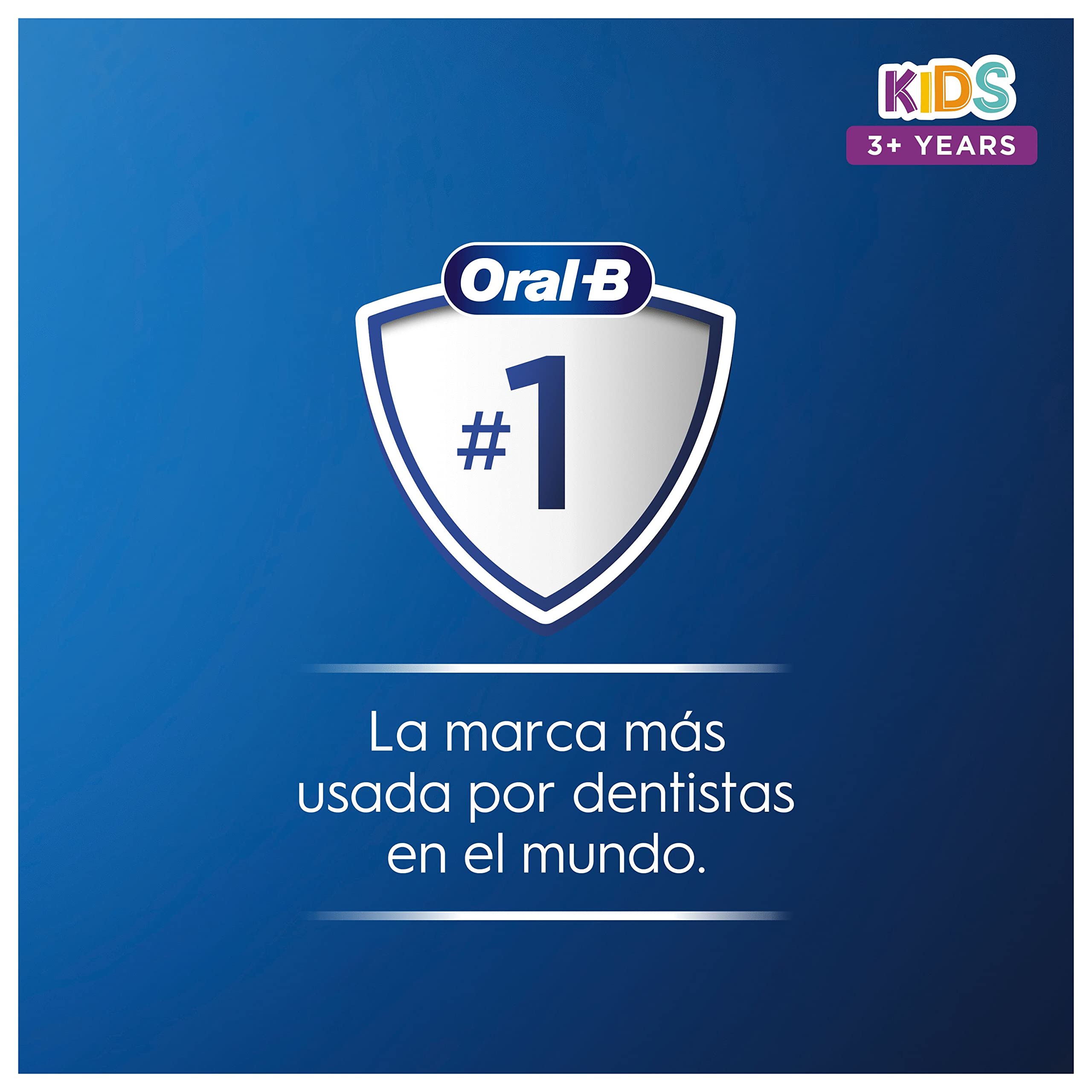 Oral-B Vitality Kids Cepillo de Dientes Eléctrico con Mango Recargable con Tecnología Braun, 1 Cabezal y Funda de Viaje con Motivos de Spyder-Man, Apto para Niños Mayores de 3 Años, Rojo
