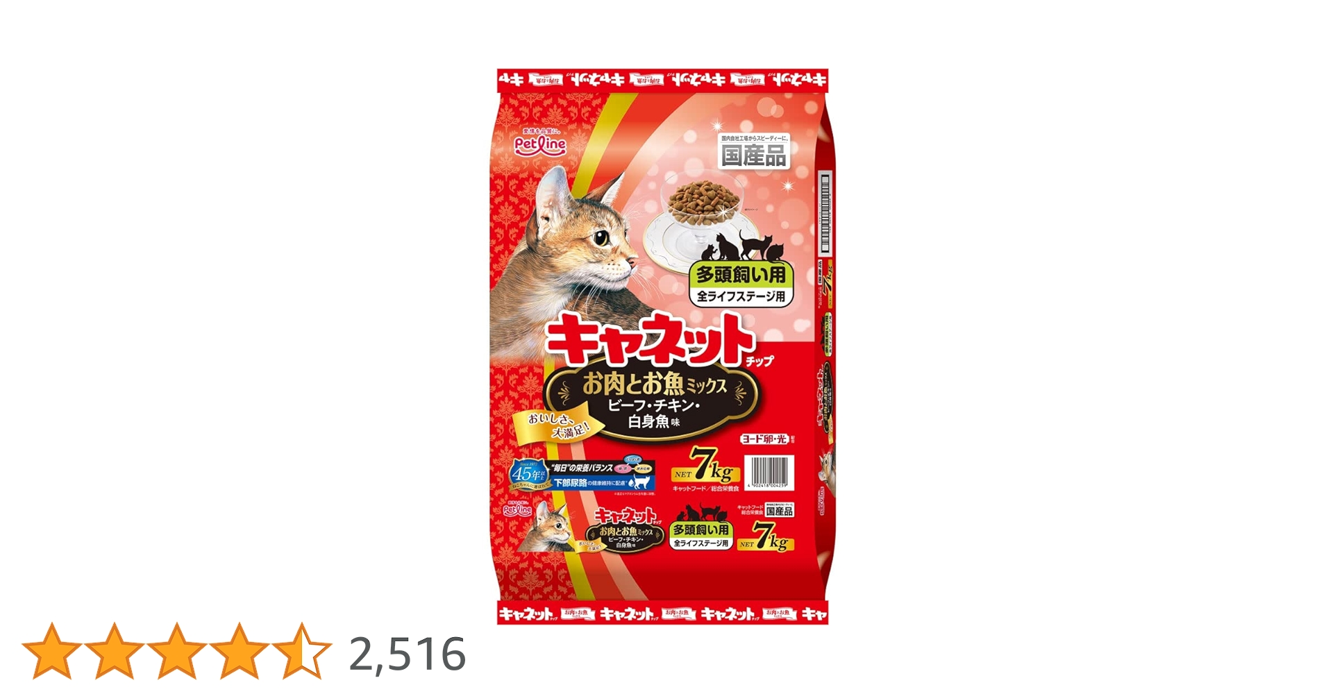 キャットフード chiru Amazon.co.jp: キャネットチップ お肉とお魚ミックス 7kg : ペット用品