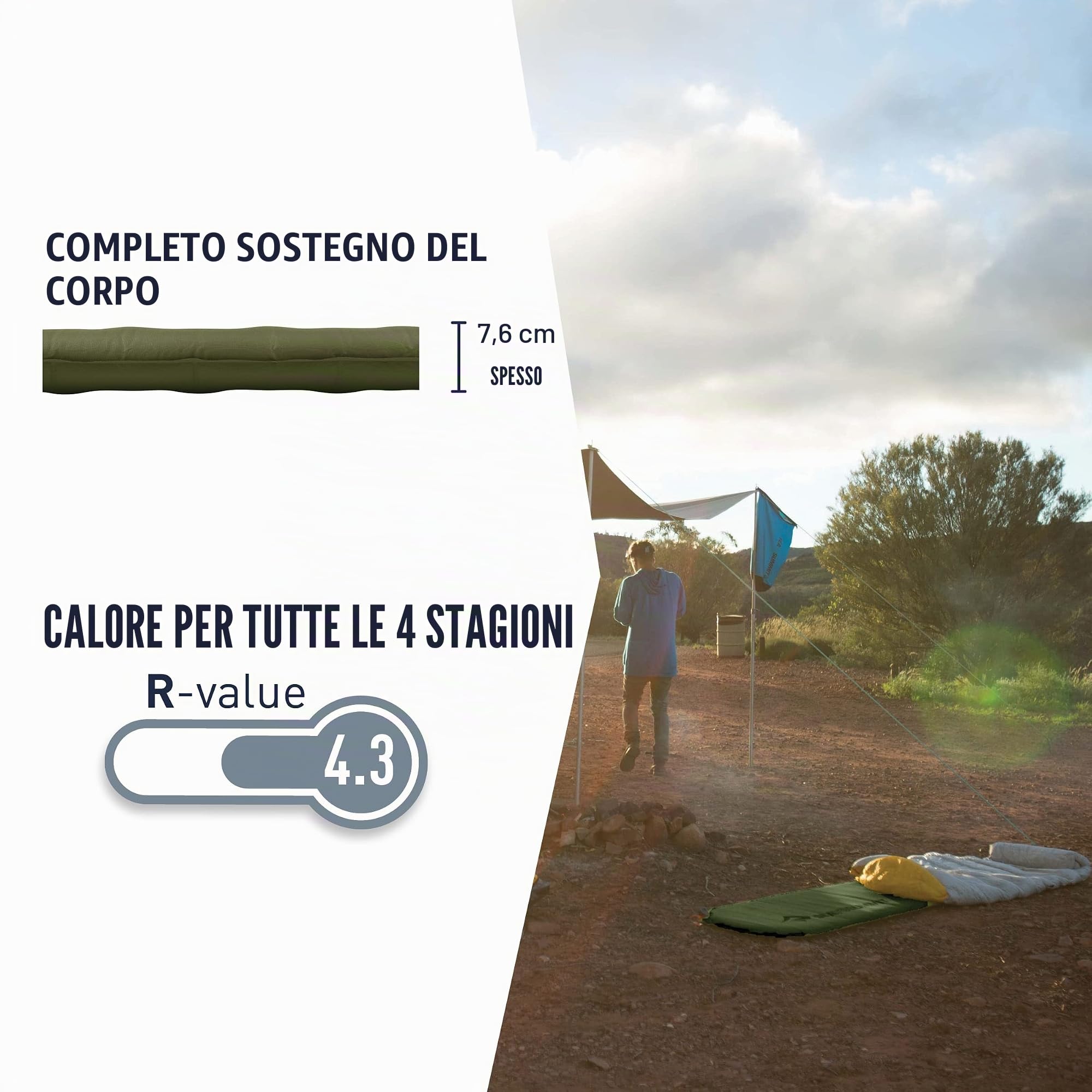 Sea to Summit Materassino Isolante Camp Plus Selfinflating