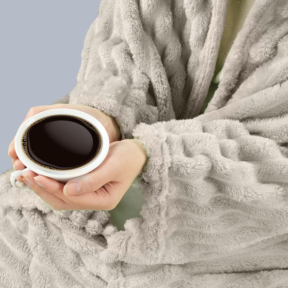 Coperta In Pile Sherpa E Finta Pelliccia PU MEI, Reversibile Super Morbida, A Scacchi, 203x228 Cm, Calda E Decorativa