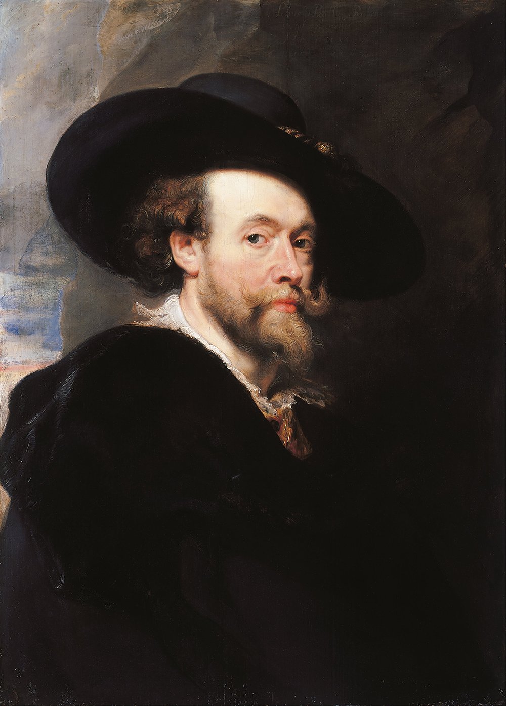 Reproducción Peter Paul Rubens Portrait of The Artist en lámina mediana mate para decoración