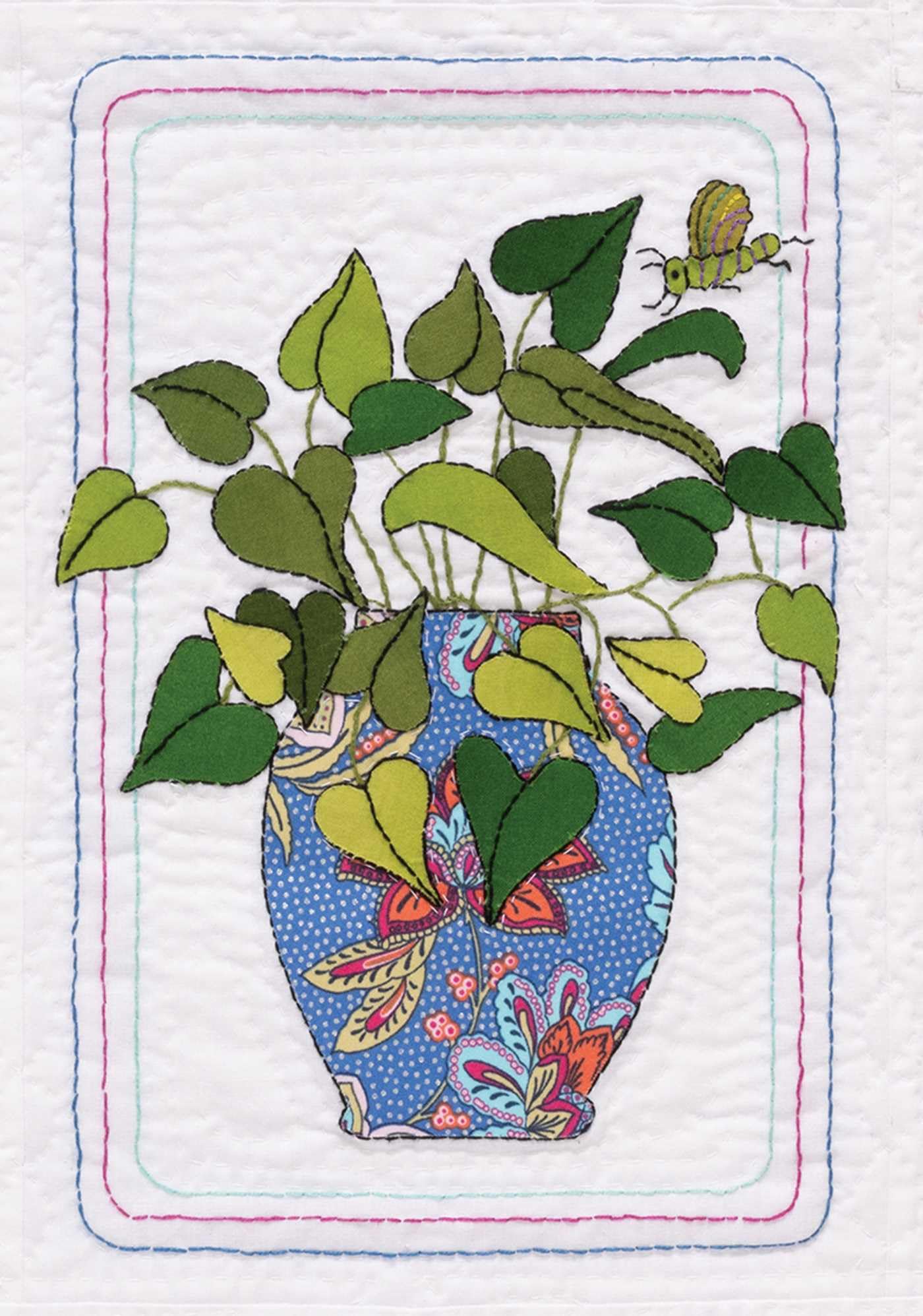 Flower Show Quilt: Charming Fusible Appliqué - Embellish with Hand Embroidery