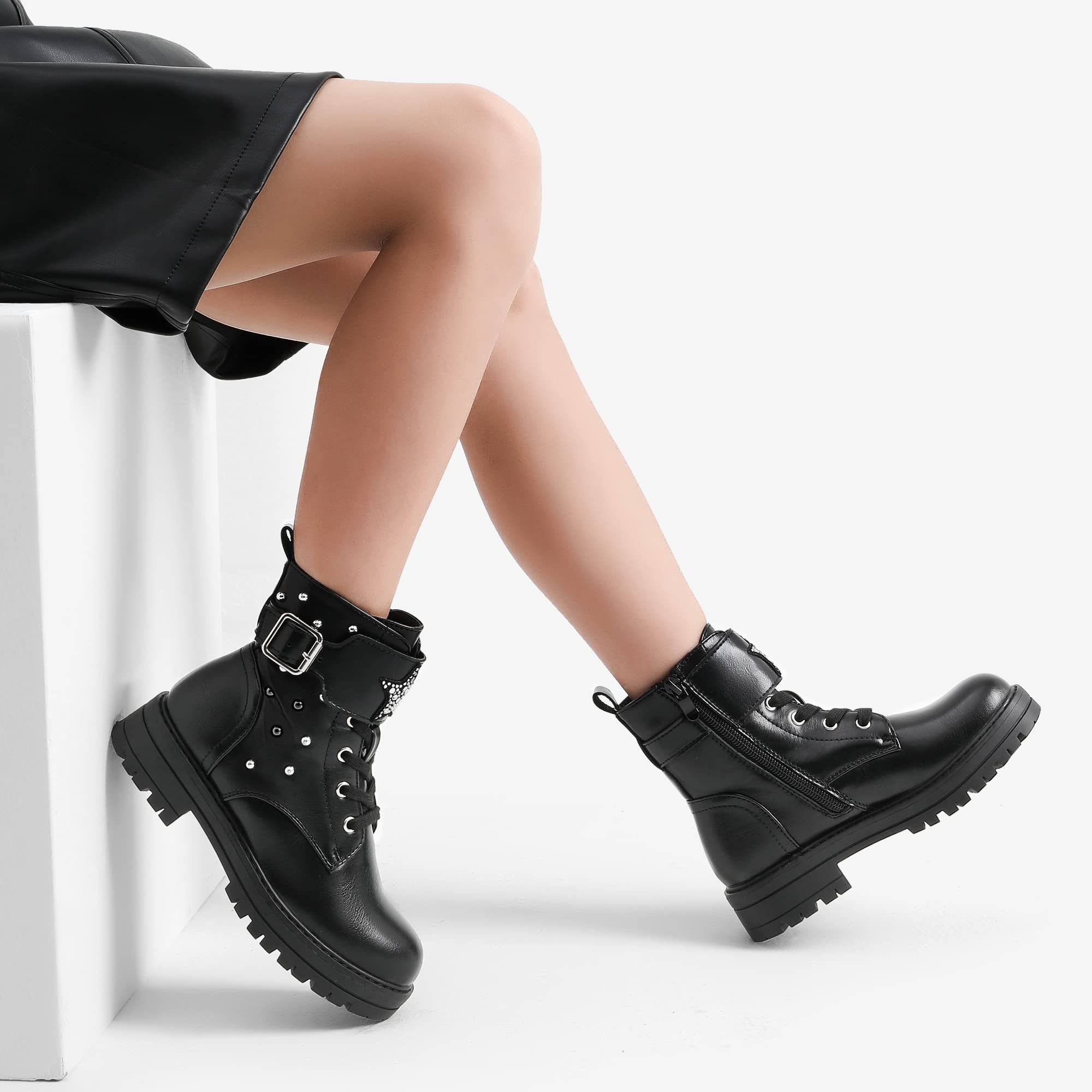 DREAM PAIRS Kids Botas Niña Invierno Forro CáLido Cómodas Niña Botines Niña Botas de Nieve