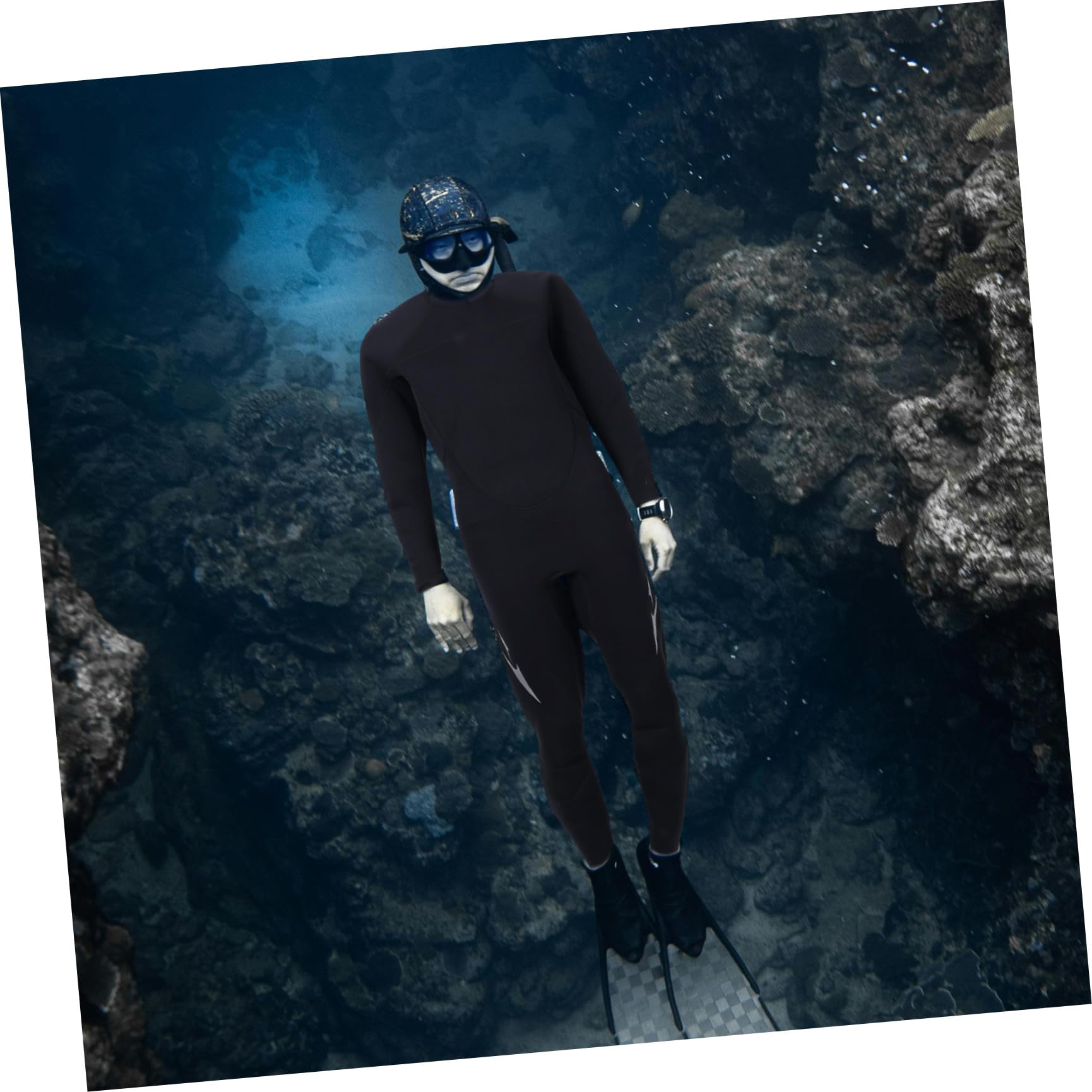 Damen EIN Stück Neoprenanzug Langärmlig Schwarz für Wasseraktivitäten | Scr Neopren und Nylon, Weiches Tragegefühl, Größe L für 50 bis 57kg
