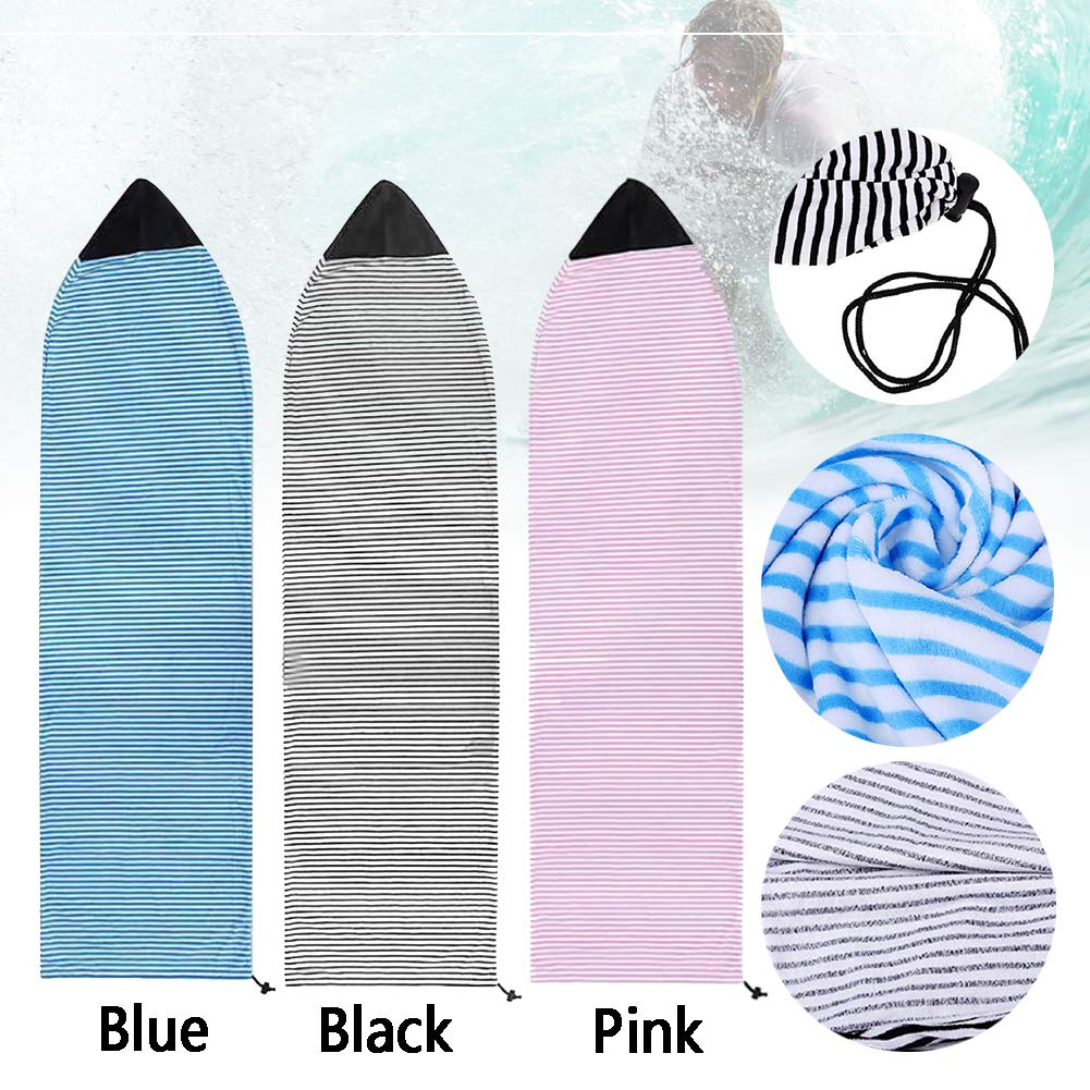 Housse Protection Planche De Surf Léger Séchage Rapide - Accessoire Planche Rigide Courte 200x50 Cm Bleu