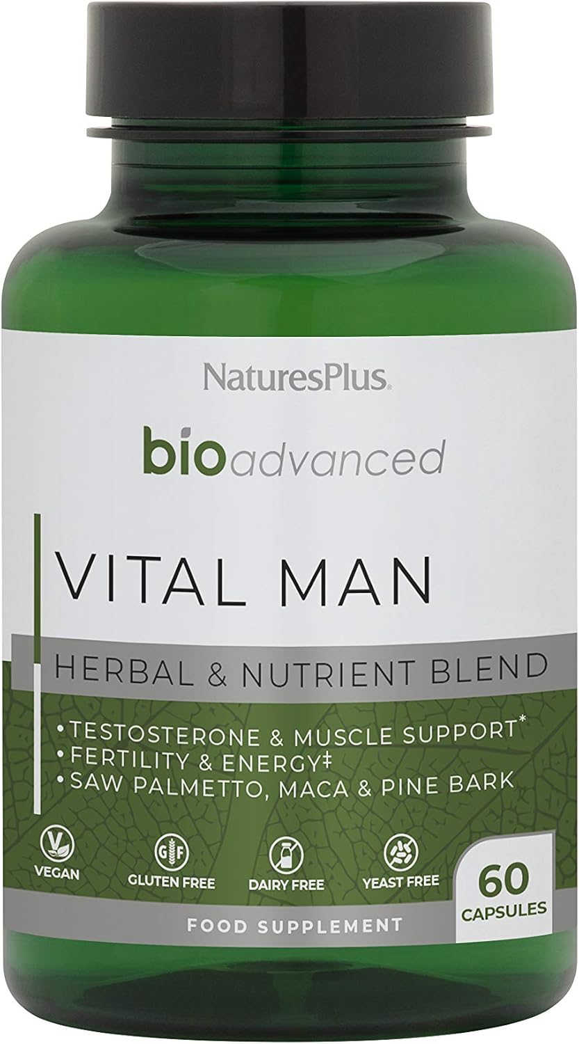 NaturesPlus BioAdvanced Vital Man Energy, Fertility and Testosterone