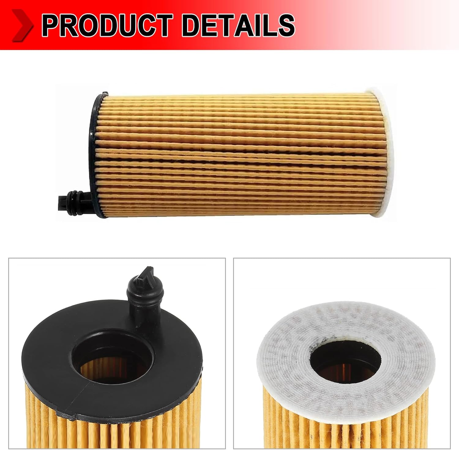 HU6014Z Engine Oil Filter Compatible with BMW 2016-2023 118i 230i 330i 430i 530i 740e X3 X4 Z4, Replaces # HU6014/1Z, 11428575211, OX813/1D, Pack of 16