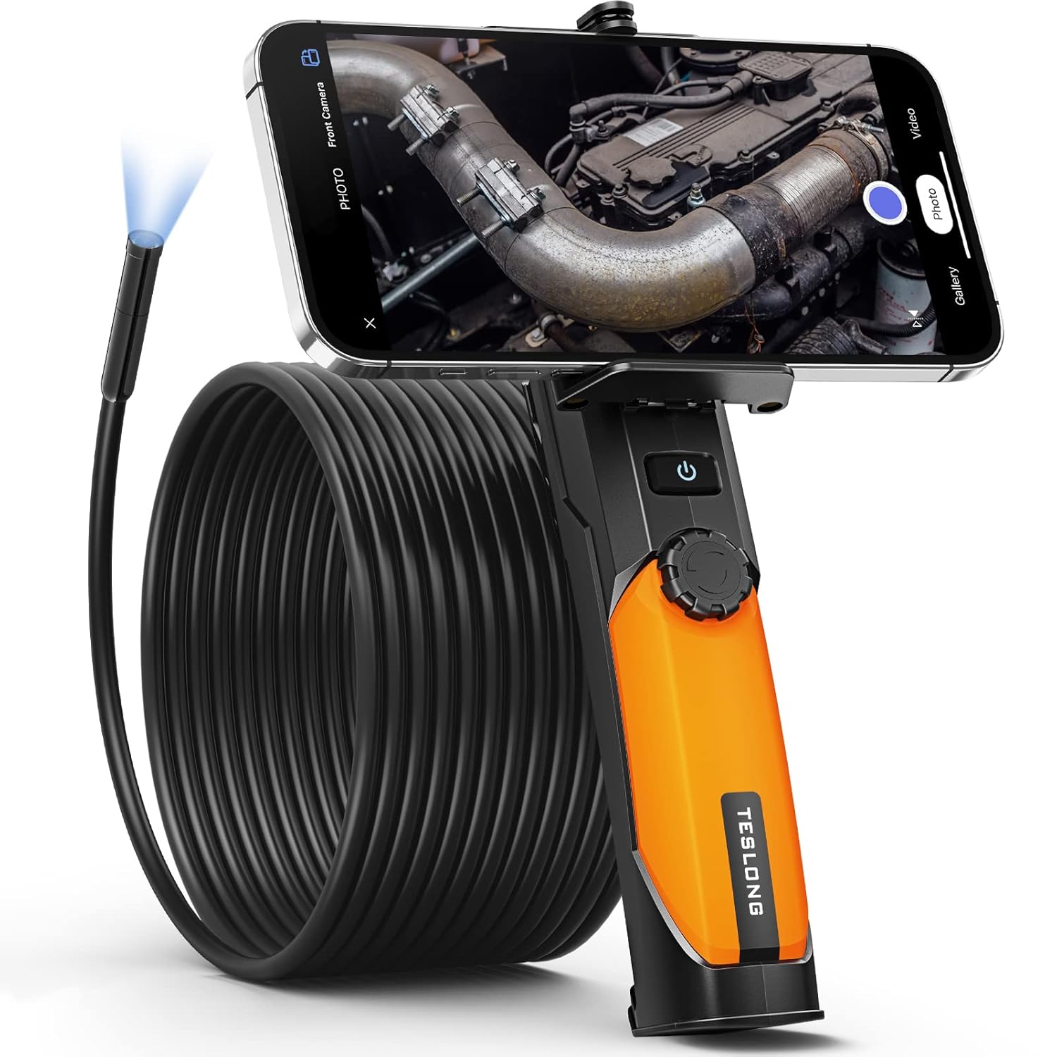 Wireless Endoscope Camera with Light, Teslong 1080P Handheld WiFi
