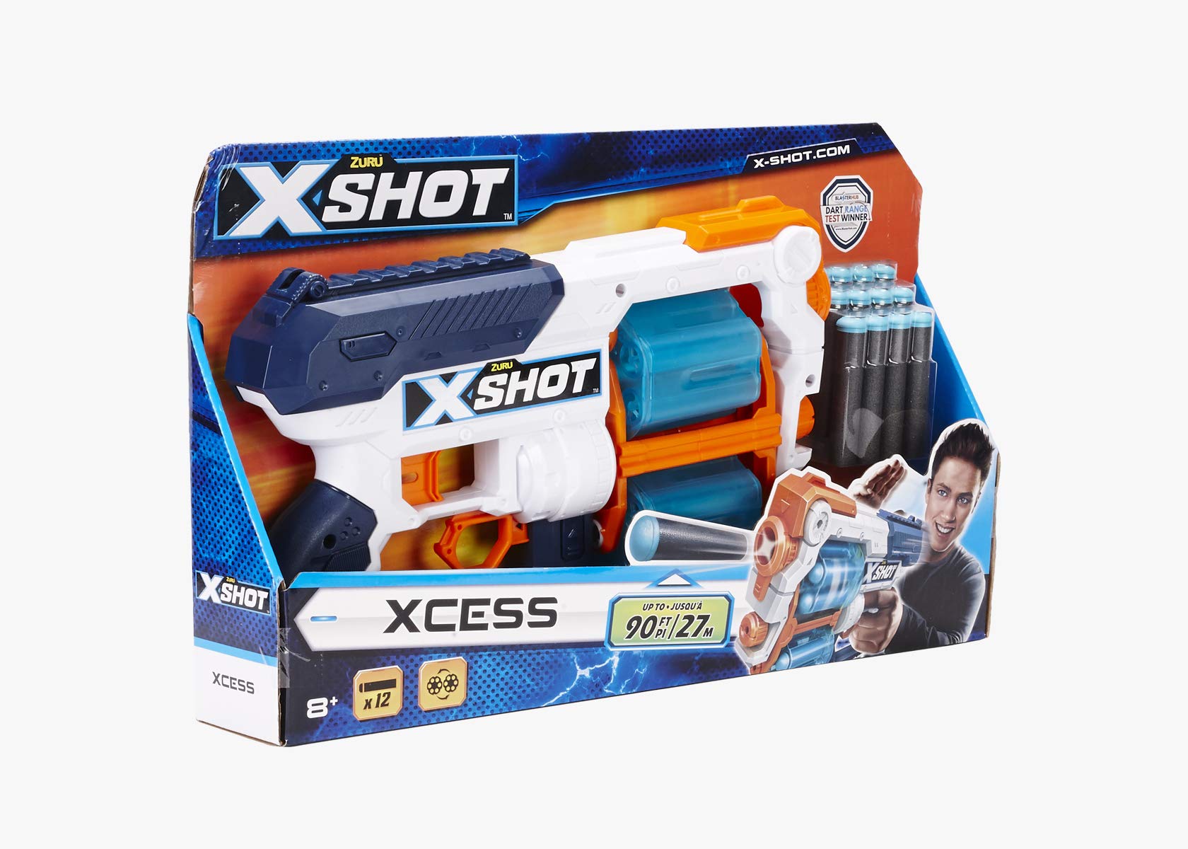 Amazon.com: X-SHOT-Excel-Xcess TK-12(12Darts) by Zuru : Toys & Games