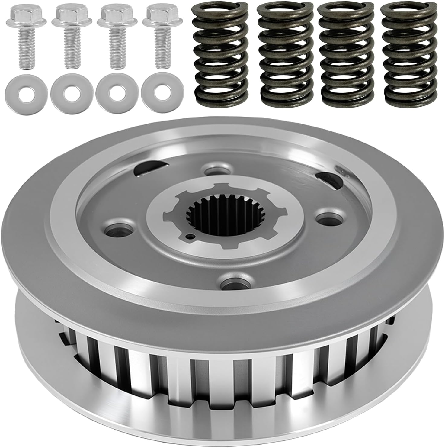 Center Clutch Inner Hub & Outer Pressure Plate Kit Fit for Intruder 700 750 800 VS700GLP VS800GL VS750GLP Boulevard S50 VS800 Motorcycle Inner Clutch Rebuild Kit