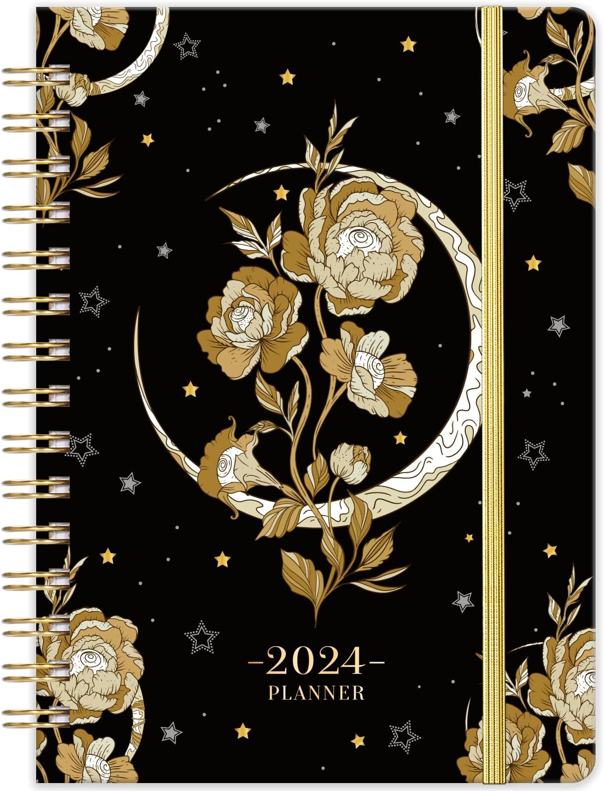 2024 Planner - 2024 Planner Weekly and Monthly, Jan 2024 - Dec 2024, 8.5" x 6.4", 2024 Calednar Planner, Monthly Tabs, Holidays, Back Pocket, Thick Paper, Strong Binding, Perfect Daily Organizer