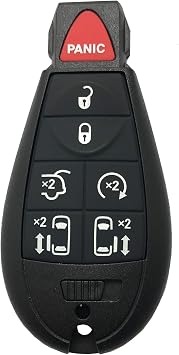Horande Replacement Key Fob Case Cover fit for Chrysler Town and Country Dodge Grand Caravan Remote Control Key Fob Shell
