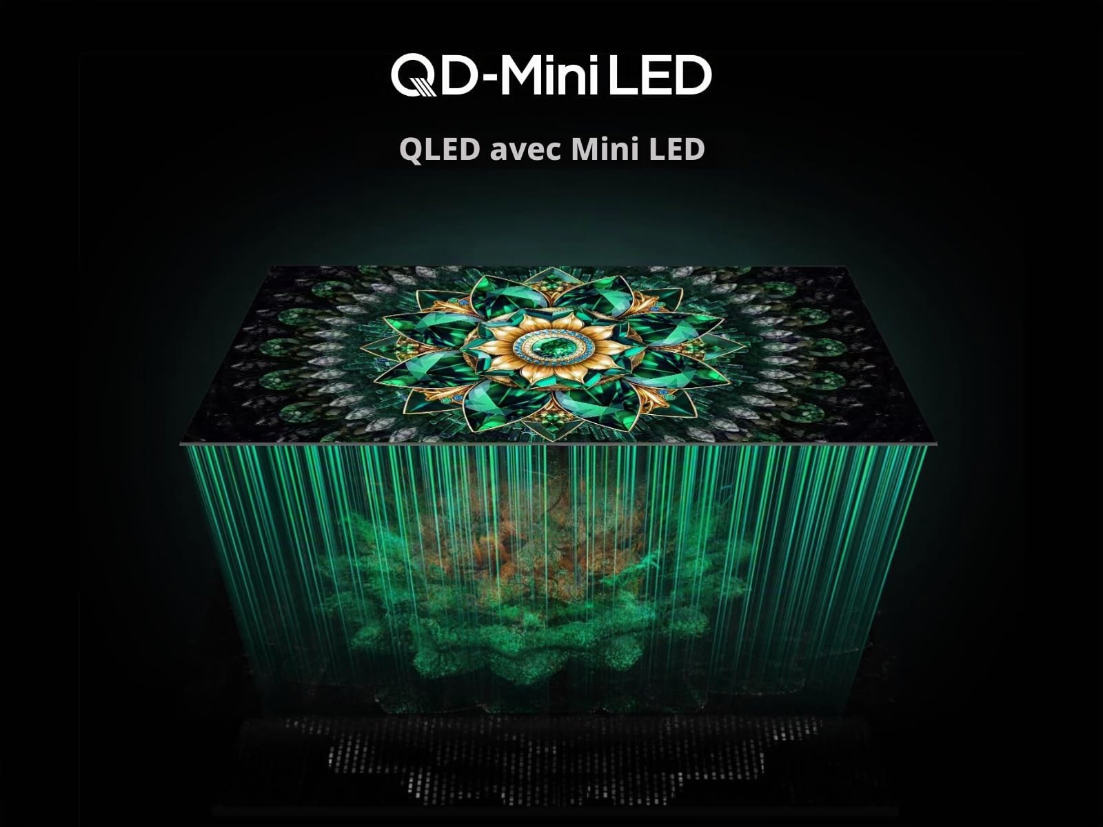 TCL Téléviseur 55Q7C 55 Pouces QD-Mini LED, 4K HDR Premium 2600, Smart TV optimisé par Google TV (Dolby Vision IQ & Atmos, Dalle CrystGlow HVA, Audio Bang & Olufsen, Motion Clarity Pro 144 Hz)