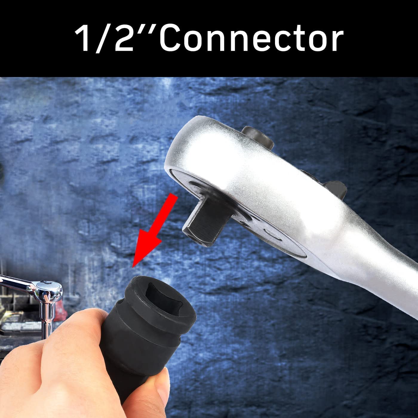 Schlagschrauber-Adapter 1/2 Zoll Auf 3/4 Zoll – Robuster Adapter Für Stecknüsse
