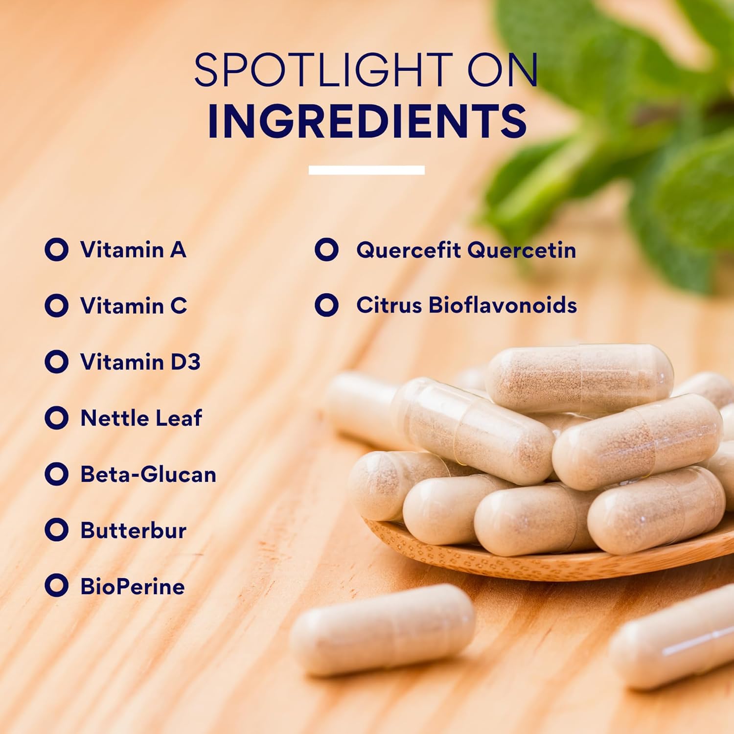 Research Verified Lung and Respiration - Seasonal Allergy and Sinus Support - Vitamin A, C & D, Quercetin, Nettle Leaf Extract - 60 Capsules - Made in The USA