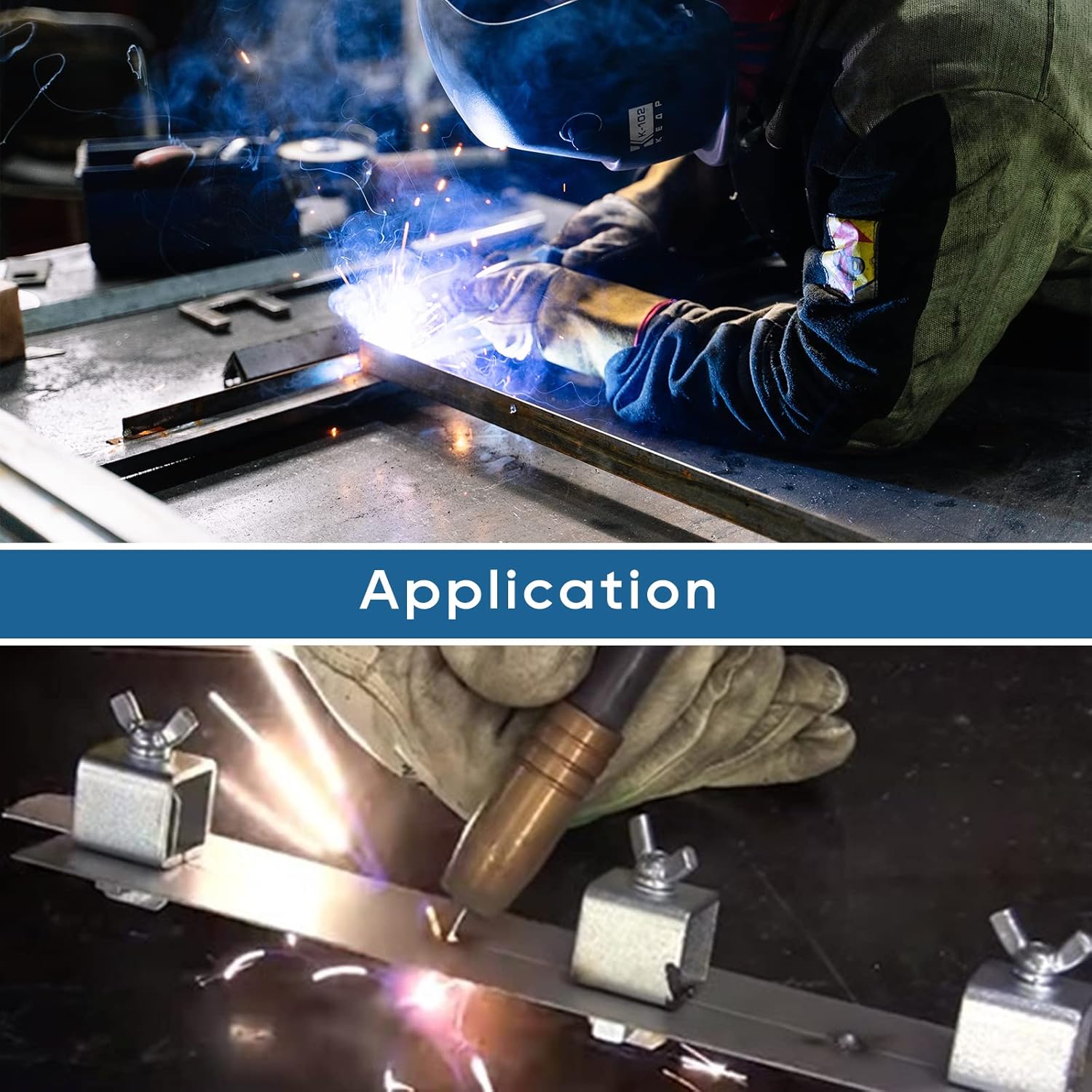 Butt Clamps 16 pcs Butt Welding Clamps Auto Body Panel Clamps for Edge to Edge Welding Butt Clamp