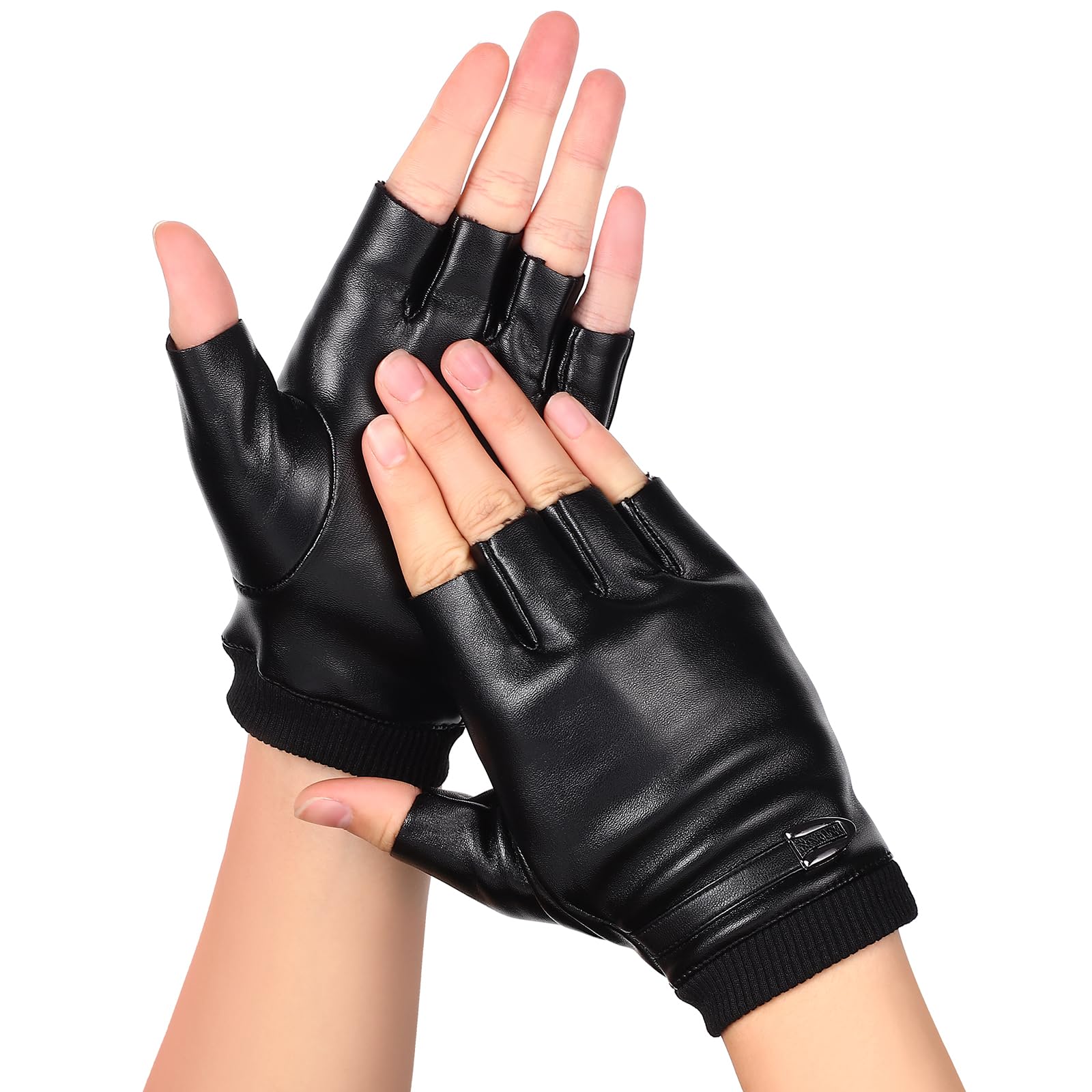 Hot Leathers Damen Lederhandschuhe Mit Violetter Paspel – Schwarz/lila, Mit Reißverschluss Am Handgelenk, Größe M