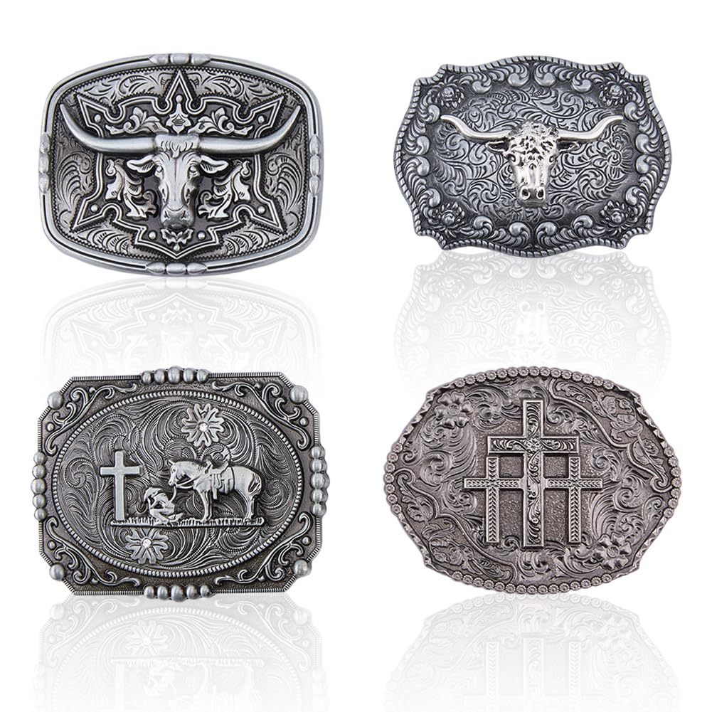 Hebillas de cinturón rodeo country de metal vintage para lucir en festivales y eventos vaqueros