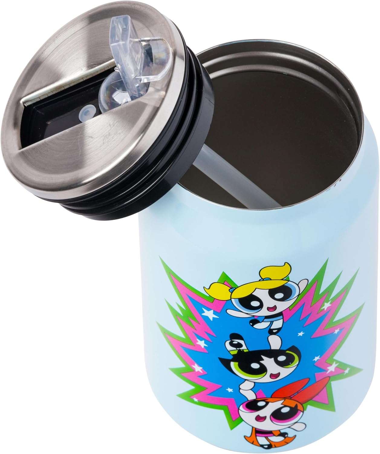 Silver Buffalo Powerpuff Girls Stainless Steel Double Wall Cup Featuring Blossom, Buttercup, and Bubbles, 11.8 Ounces - Image 6
