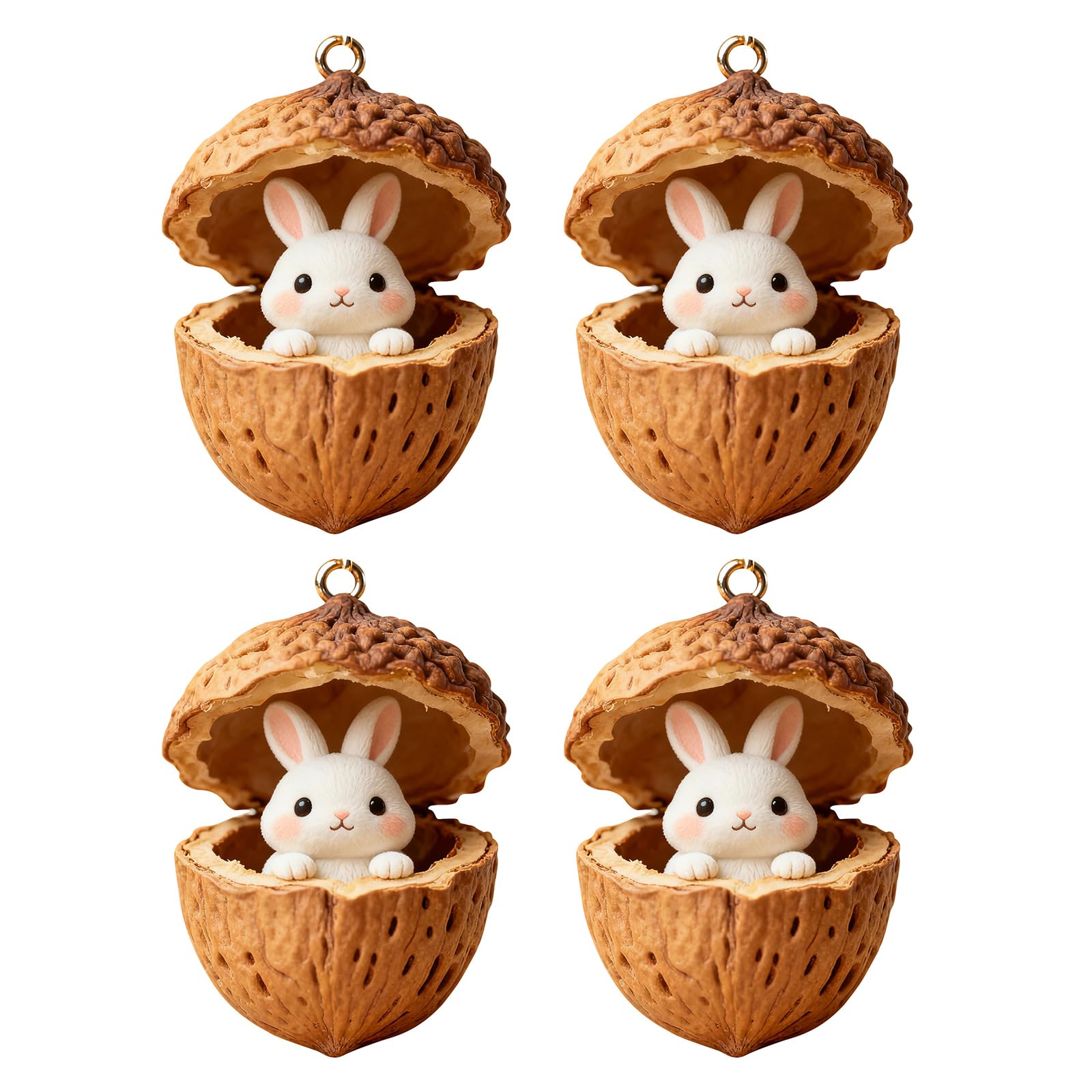 hogtnd 4 Pieces Acrylic Pine Cones Animal Ornament, Shatterproof Christmas Tree Decoration for Festivals, Vehicle Interiors, Animal Decoration for Vehicle Interiors, Christmas Decoration
