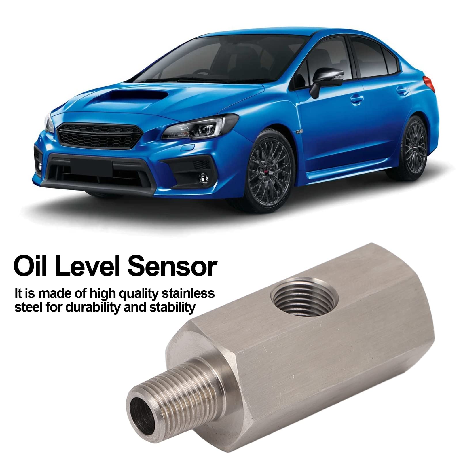 Sensore di Pressione Dell'olio Connettore del Sensore di Pressione Dell'olio in Acciaio Inossidabile 1/8NPT per Ricambi Auto del Trasmettitore di Pressione Dell'olio OE Presa Sensore Pressione Olio Se