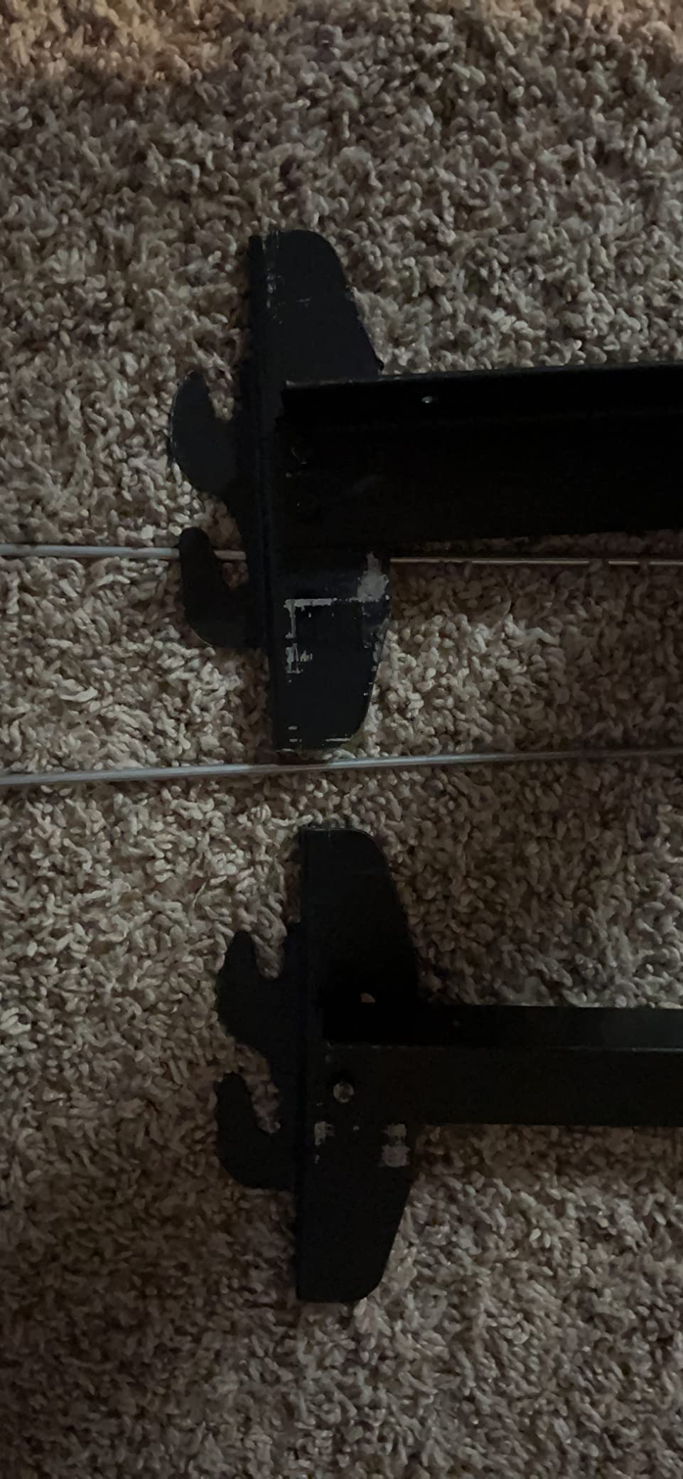 18/mo Finance Steel Bed Side Rails with HookOn Claws, 76" Long for Twin & Full Size Beds