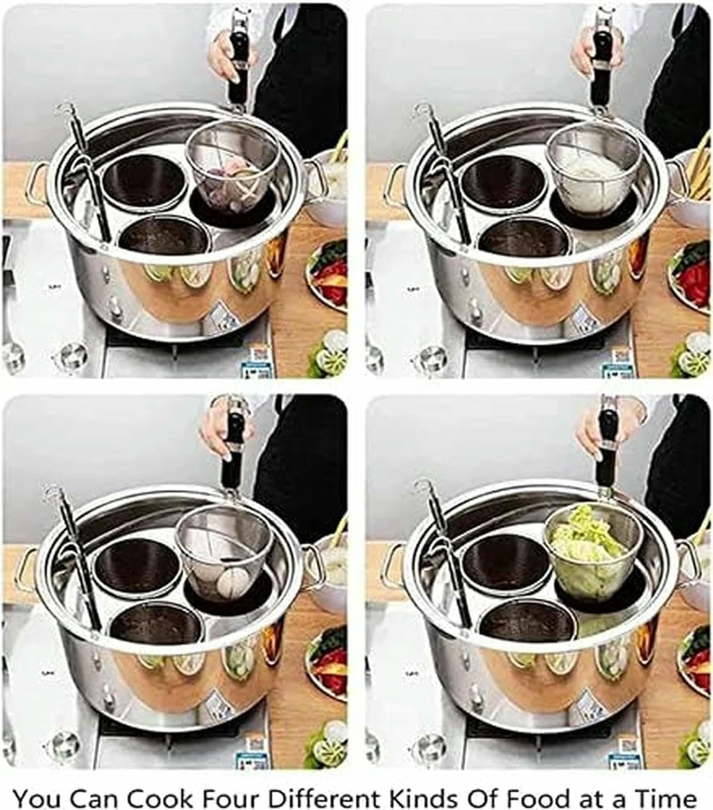 Pentole da Cucina, Set di Inserti per cuocipasta, pentola per Pasta in Acciaio Inossidabile, per Utensili da Cucina Commerciali per ristoranti e cucine domestiche
