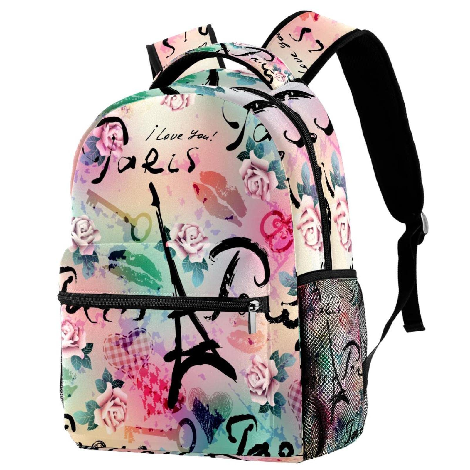 Sac à dos à pois de grande capacité pour les cours et les loisirs