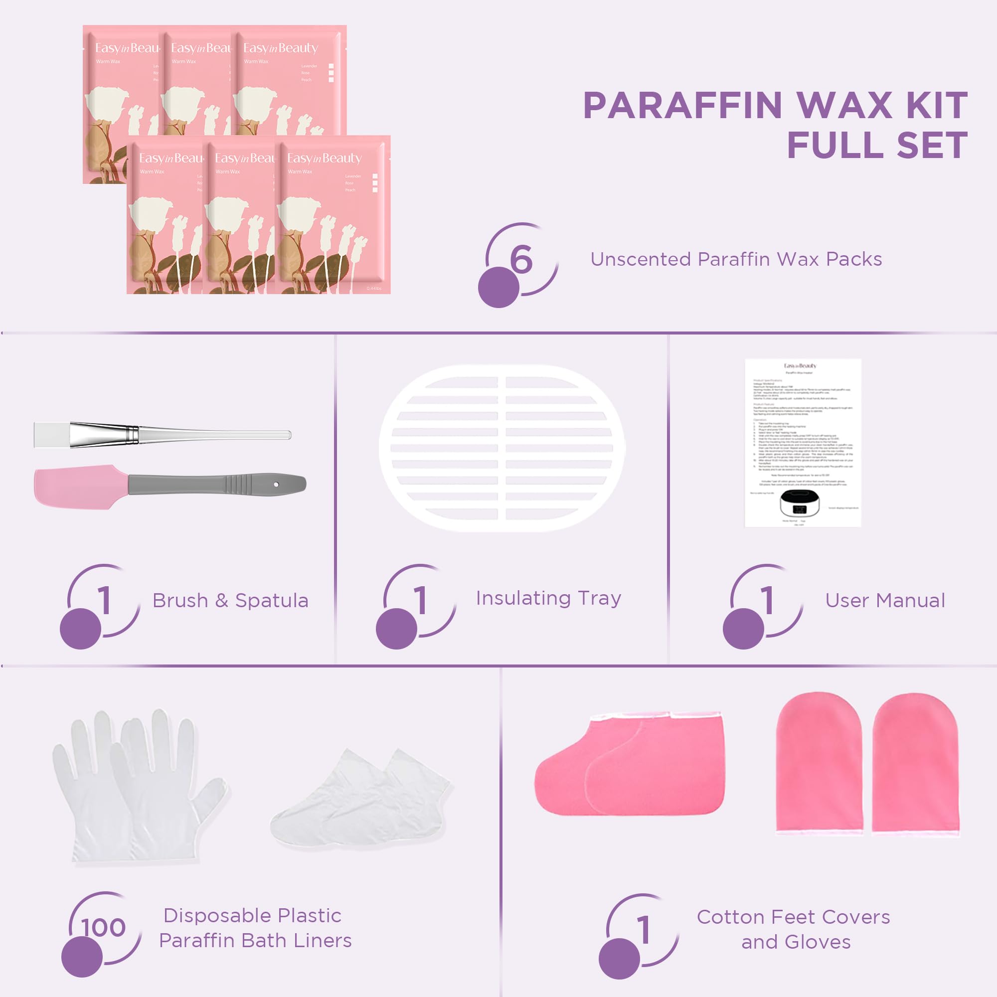 EASYINBEAUTY Paraffin Wax Bath Machine for Hands and Feet