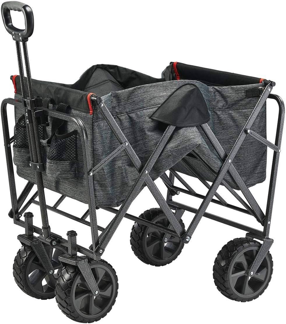 MacSports Mac Sports - Mac Sports Extra Long Folding Cargo Cart for Field Outdoor Use