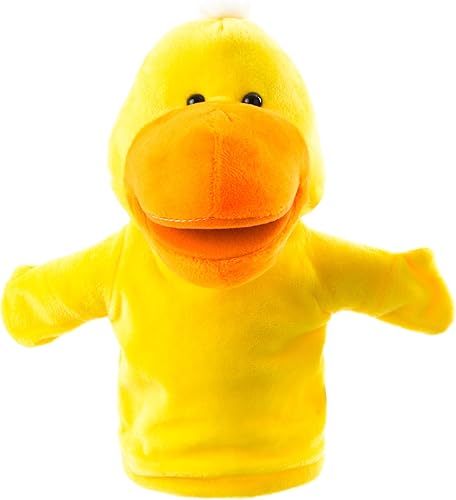 Miniatura 8 de BetterLine - Juego de 2 marionetas de mano de animales de alta calidad de 95 pulgadas de felpa suave para niños perfectas para contar historias