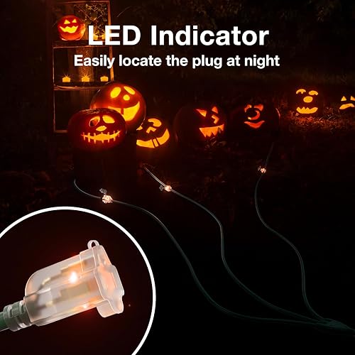 Miniatura 10 de addlon Cable de extensión para exteriores de 1 a 3 divisores con múltiples salidas máximo de 30 pies de extremo a enchufe (42 pies en total) 3