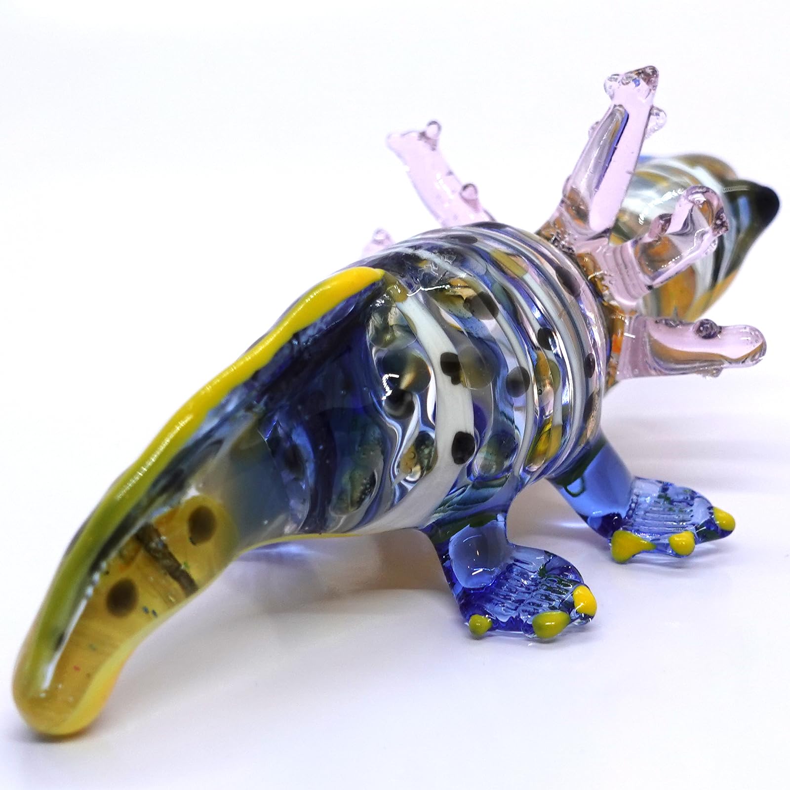 Glass Axolotl Figurine Tiny Axolotl Gifts Miniature Axolotl Decor Blown
