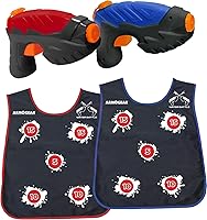 Vista 7 de ArmoGear Pistolas de agua y chalecos activados por agua Juguete de agua de verano al aire libre o patio trasero para adolescentes y niños Gran