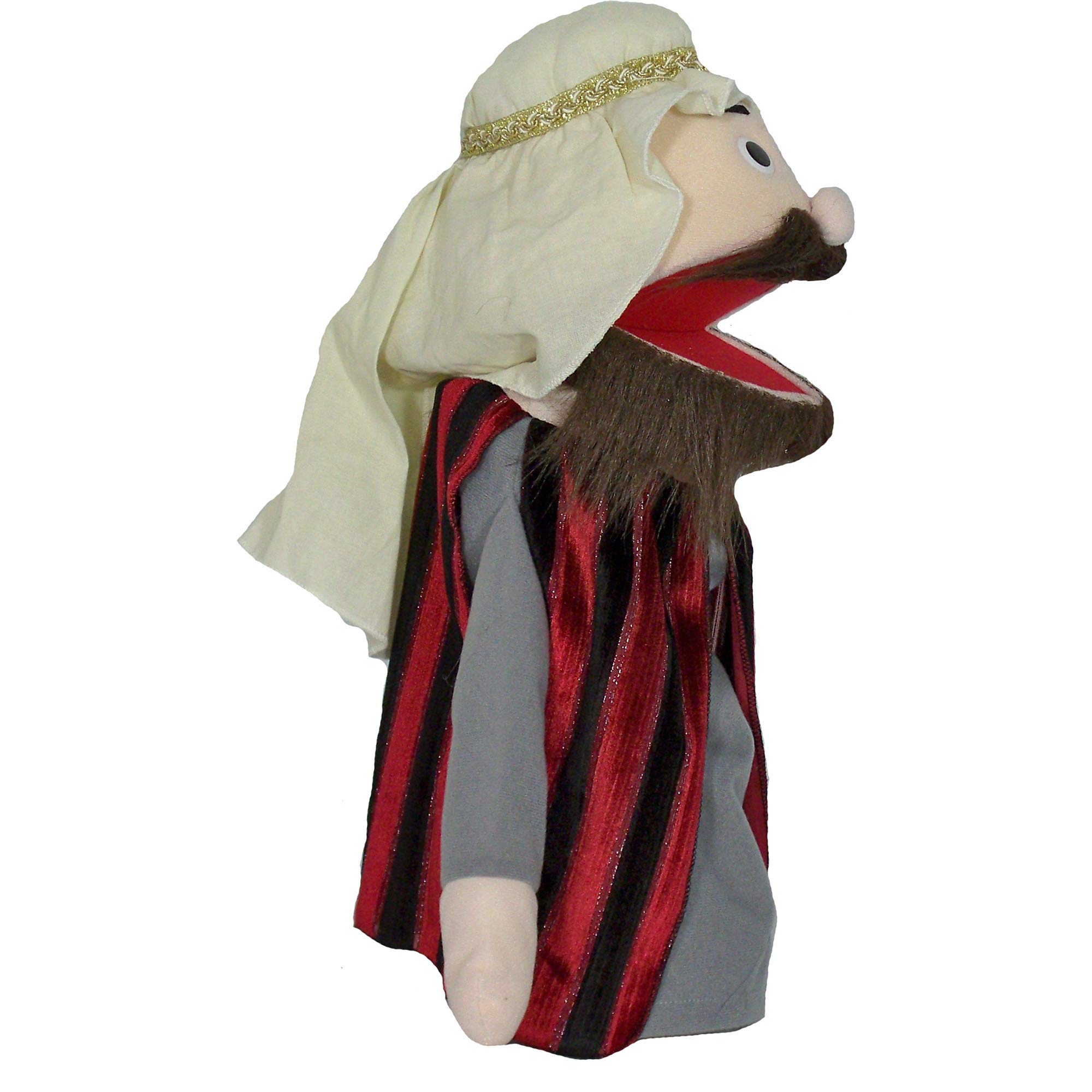 Marioneta de hombre rico de la Biblia de Puppet Partners, 18 pulgadas, pelo castaño