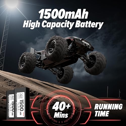Miniatura 9 de Hosim Camiones monstruo RC de alta velocidad de 48 KMH 4WD de gran tamaño 110 automóviles RC de grado hobby para adultos y niños vehículo de control
