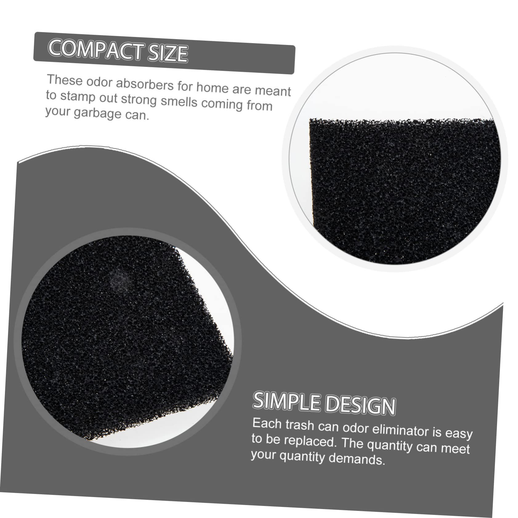 TOPBATHY 20piezas Filtros De Activado Para Eliminador De Olores Para De Absorbente Natural De Olores