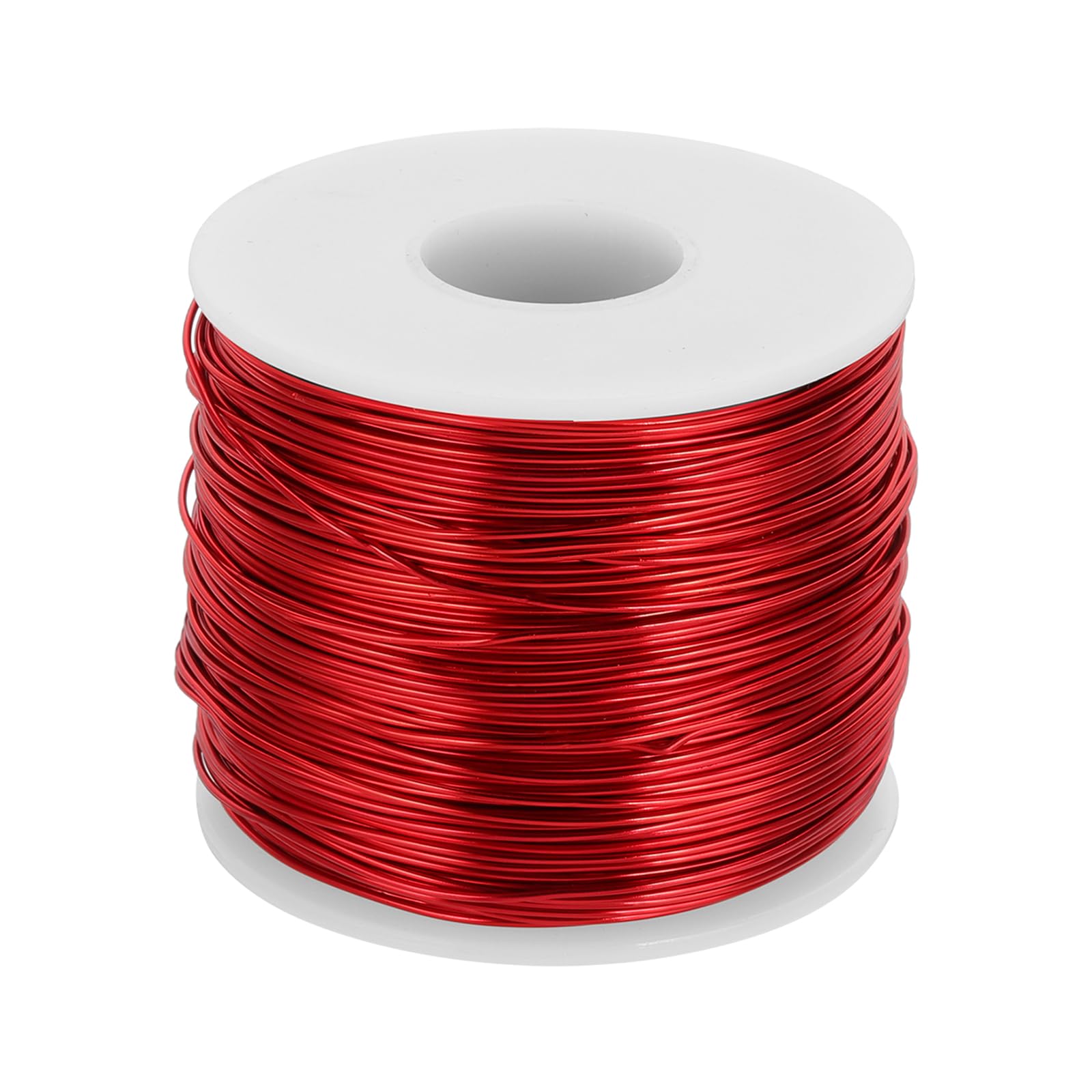 sourcing map 18 Gauge Anodized Aluminum Craft Wire Bendable Bonsai Training Wire 492 Feet 1mm for Sculpting Crafts Wreath Floral Beading Jewelry Making, Red