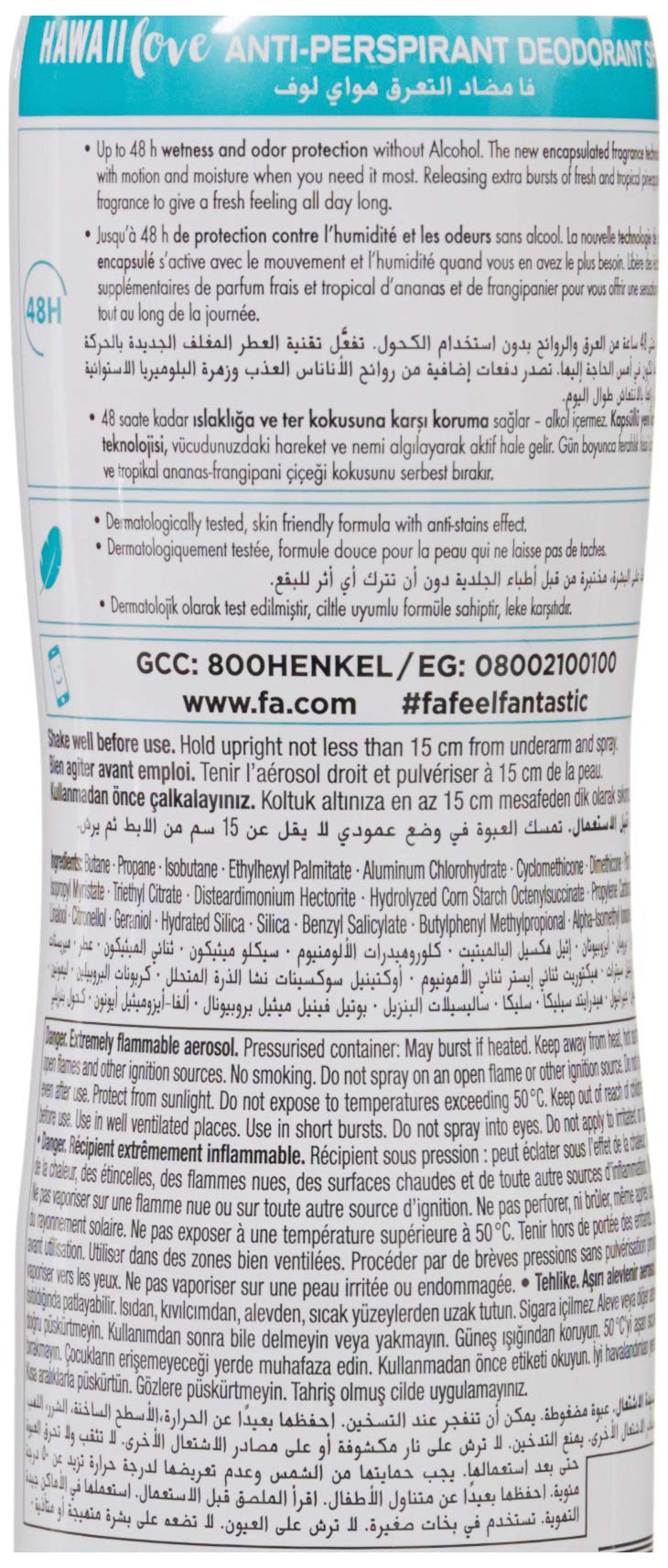 FA Fa Hawaii Love Deo Spray 150 Ml 1 Paket