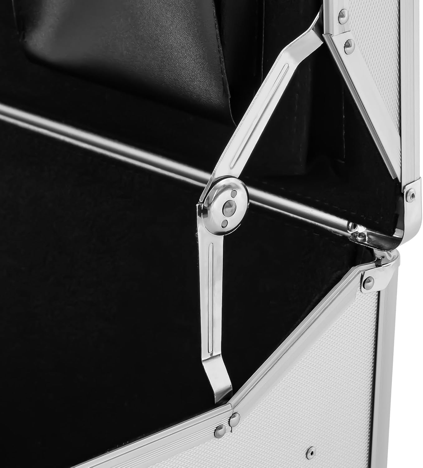 Portable File Organzier Box, Fireproof Rolling Document Box with Handle, Aluminum Alloy Locking File Organzier Storage Box for Hospitals Schools Banks Homes Offices