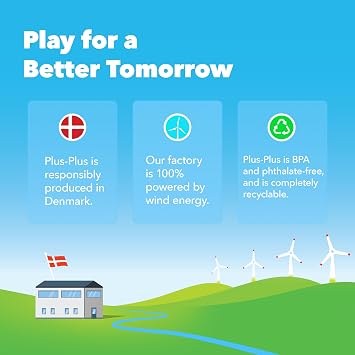 PLUS PLUS Sports Tube, 240 Pieces - Create 4 Players Building Set