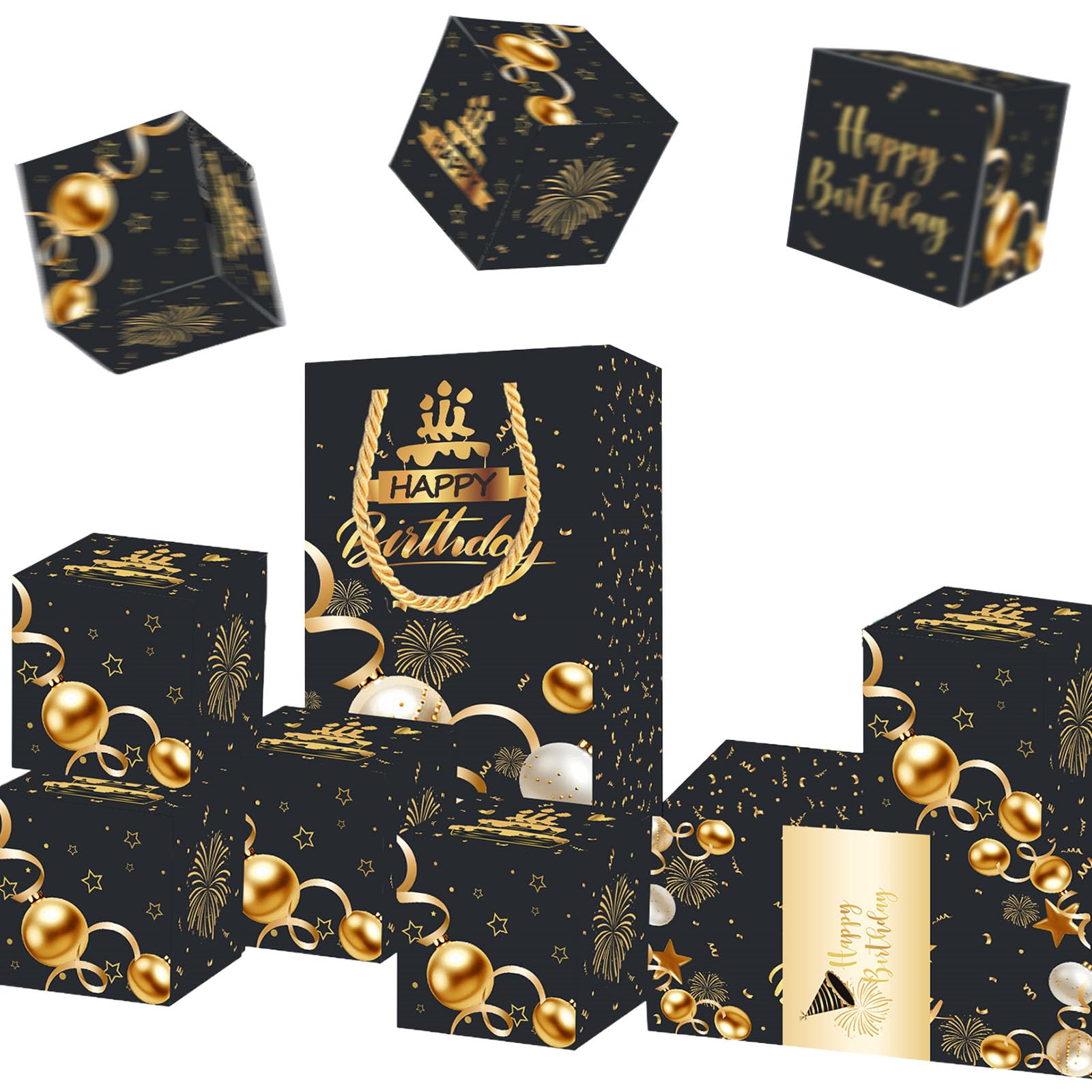 Jazuaiao Surprise Spring Gift Box with 10 Card Slots for Birthday Money Gifts and Party Celebration Money Holder Case Popup Party Box