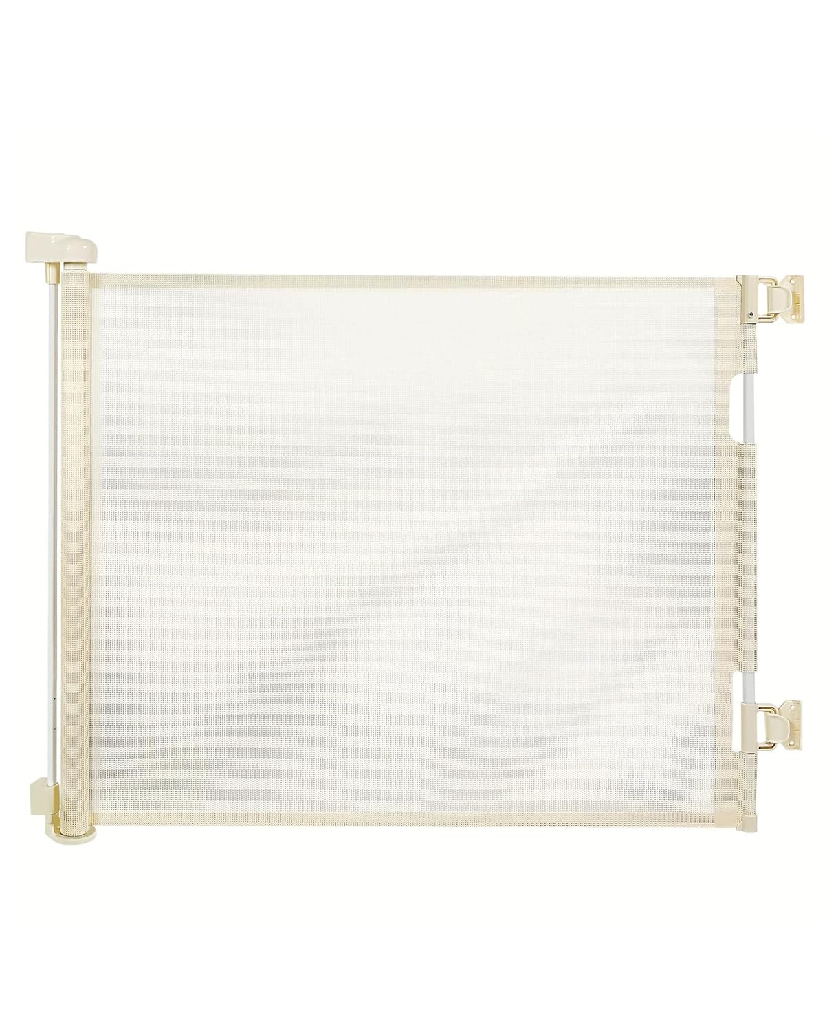 Retractable Baby Gate,Mesh Baby Gate or Mesh Dog Gate,33" Tall,Extends up to 71" Wide,Child Safety Gate for Doorways,Stairs,Hallways,Indoor/Outdoor?Beige,33"x71"? Beige 33x71 Inch