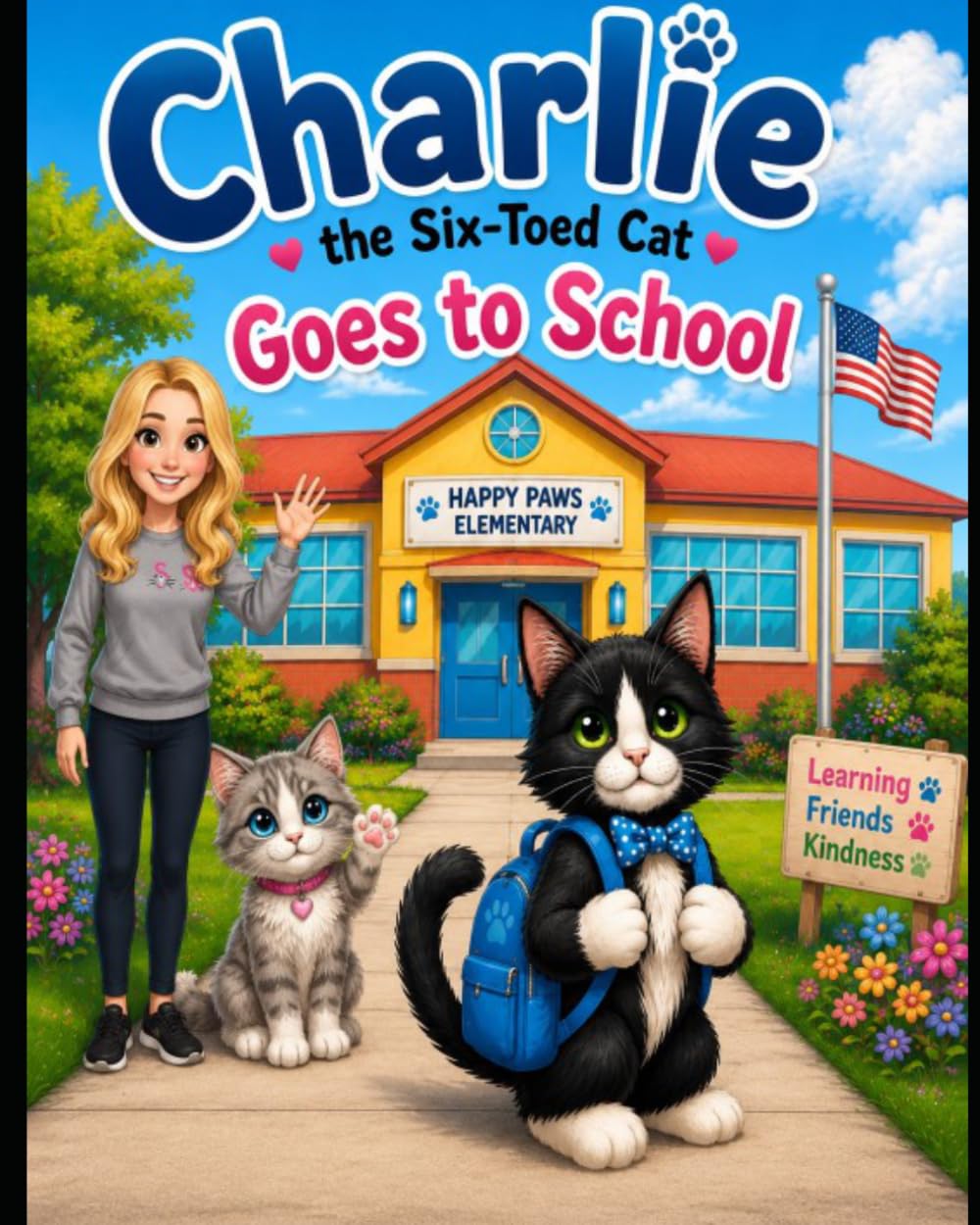Charlie the Six-toed Cat Goes to School