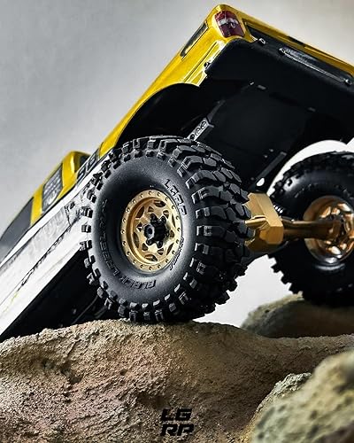 Miniatura 7 de Little Guy Racing Parts Black Label MT (2.480 in) Neumáticos de 1.0 pulgadas compatibles con 124 RC Axial SCX24, RGT, Element, Enduro, URUAV (4