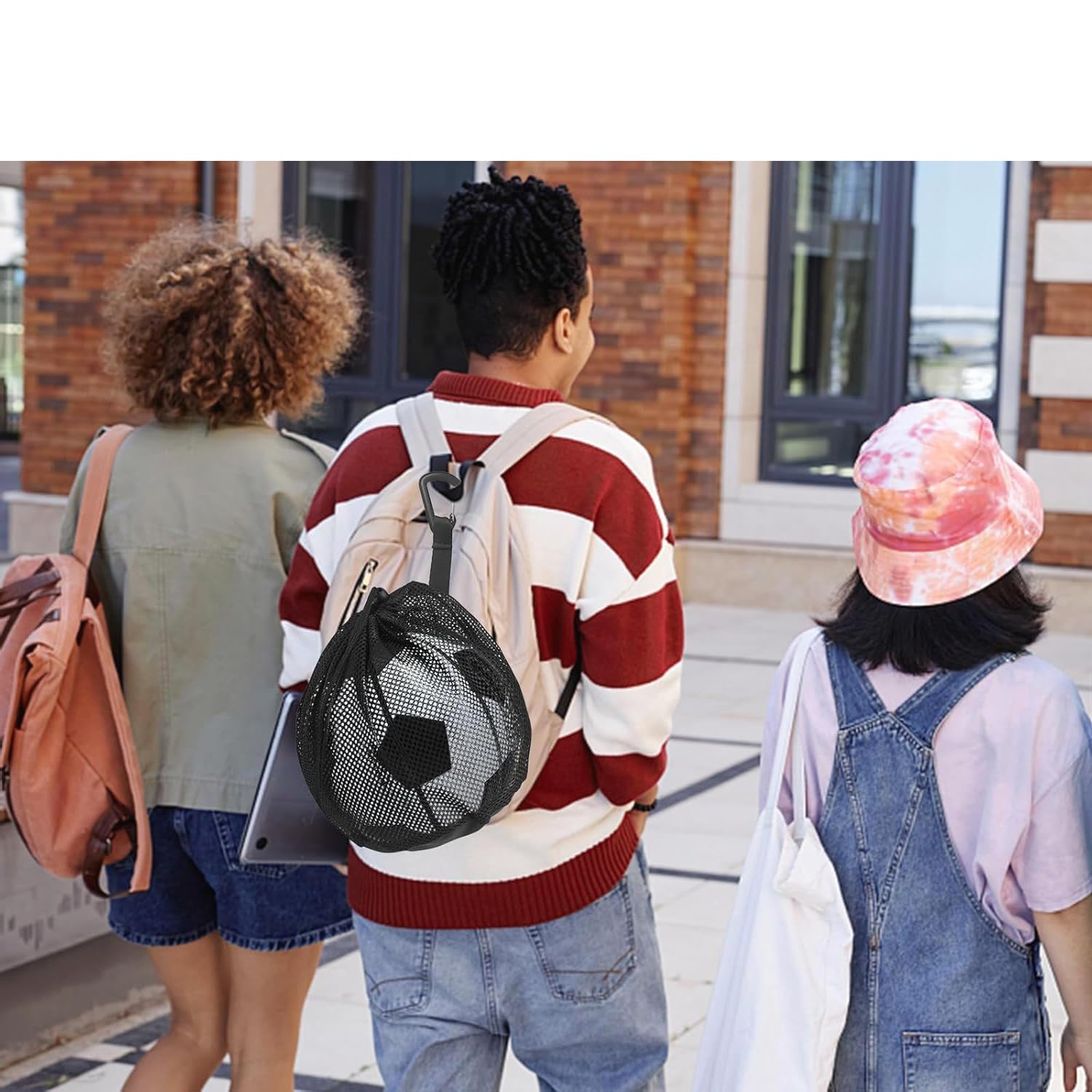 YUNYU Sac de ballon, sac de basket-ball, sac à dos, filet portable, accessoires de basket-ball, football, tennis, enfants, adultes