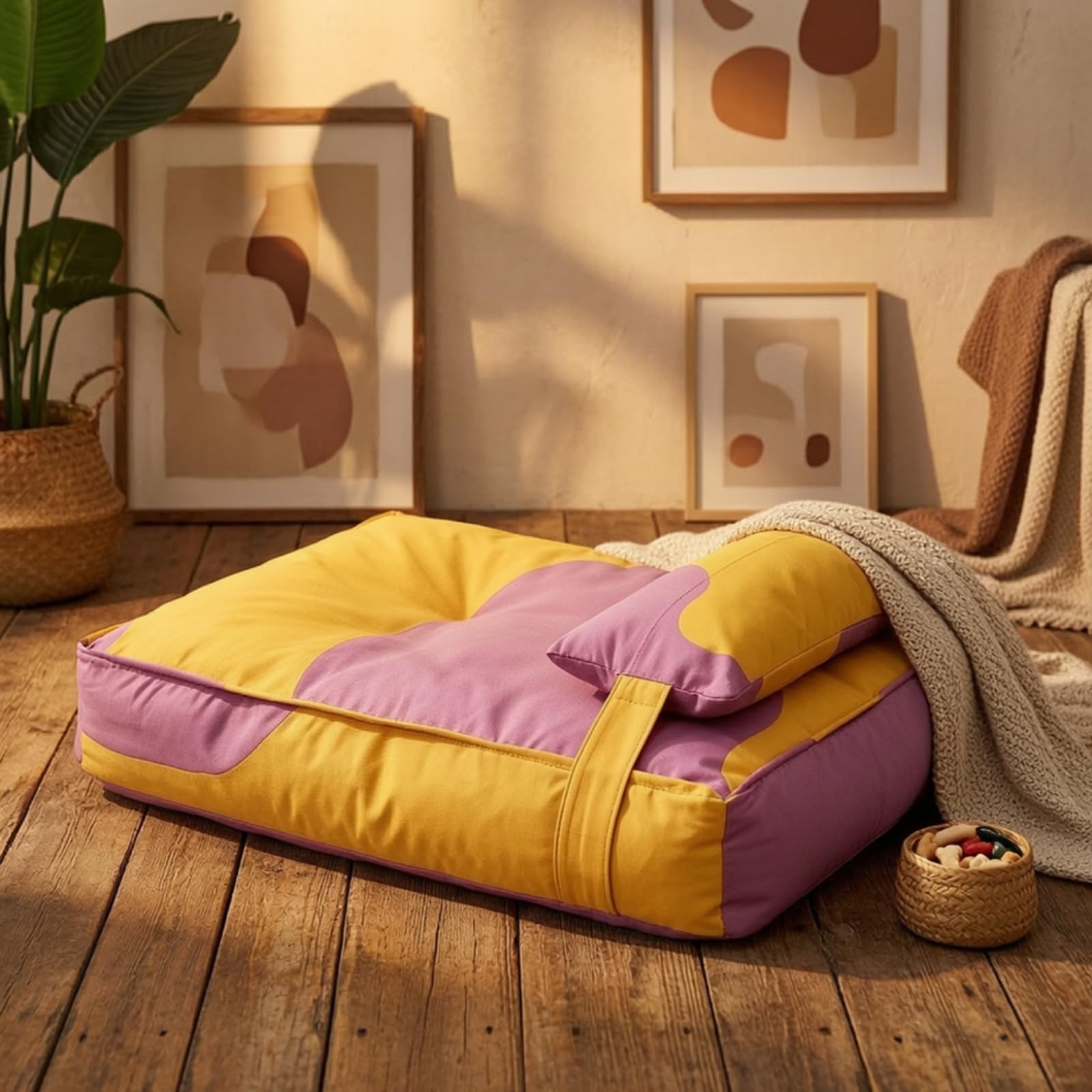 Cama con Almohada Suave Cojín , Grande 80 × 55 × 15 Cm , color to 2