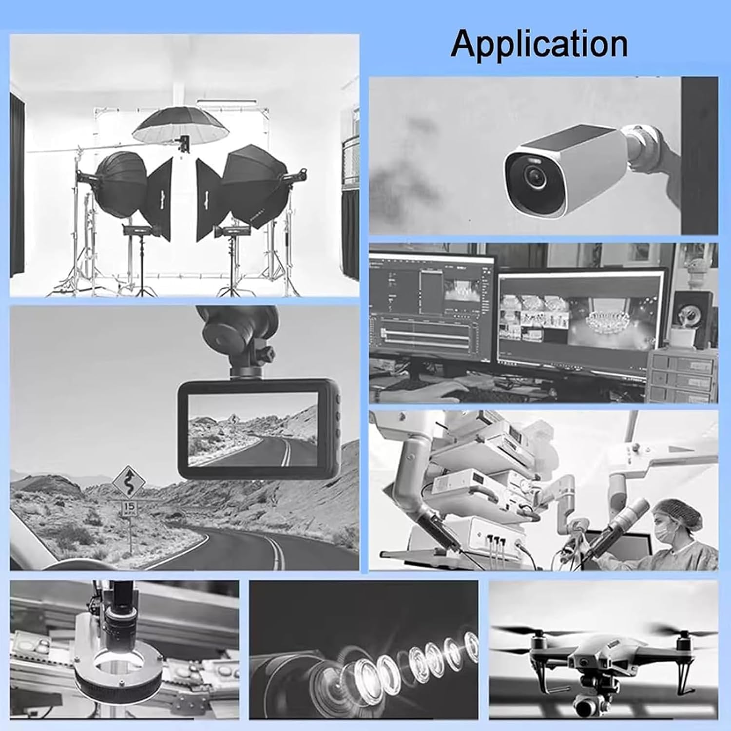 4 Inch Camera Vision Calibration Board, Microscope Lens Test Chart, Accuracy ±1.0um, 90% Light Transmission, Black Polka Dot Pattern, for Studio Photography Inspection